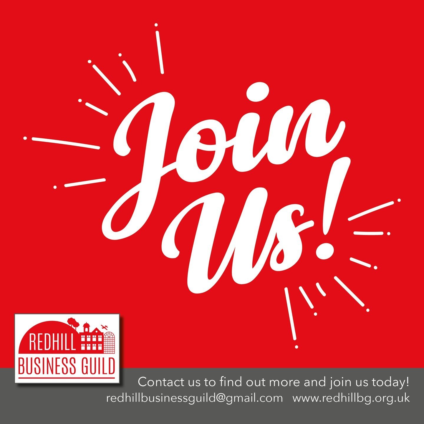 🏡Join the Redhill Business Guild this year for just &pound;75 📣

- Business networking
- Invitations to speak/present to the group
- Promotional support via social media and guild newsletter
- Have your voice heard on local issues

#RedhillBusiness
