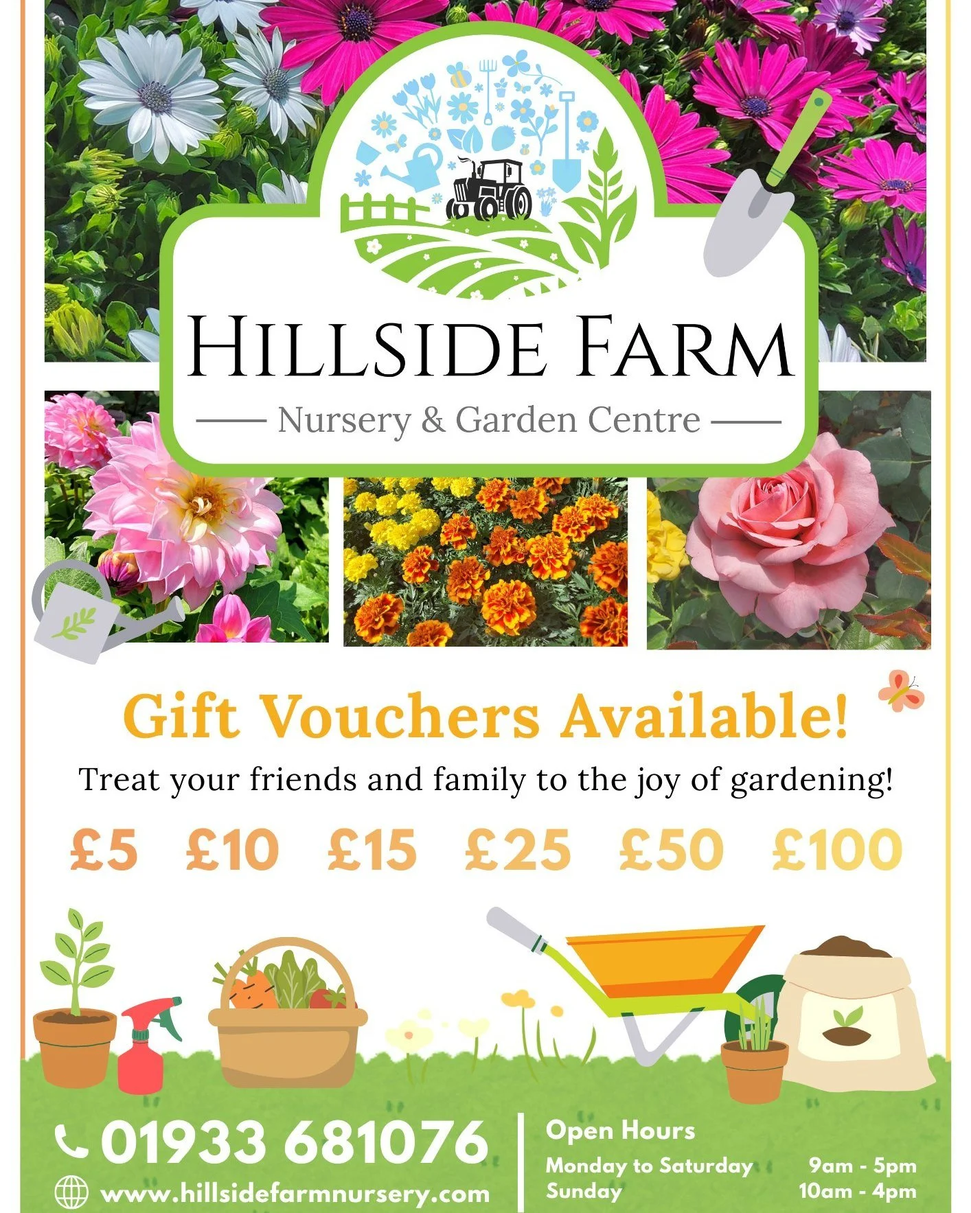 🌹🎁 Gift Vouchers Now Available! 🎁🌹

Looking for the perfect Christmas present for someone special?

We&rsquo;ve got you covered! Our garden centre gift vouchers are a wonderful way to inspire anyone who loves gardening &mdash; or someone who&rsqu