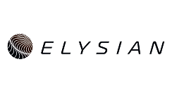 Elysian company logo with a stylized globe icon