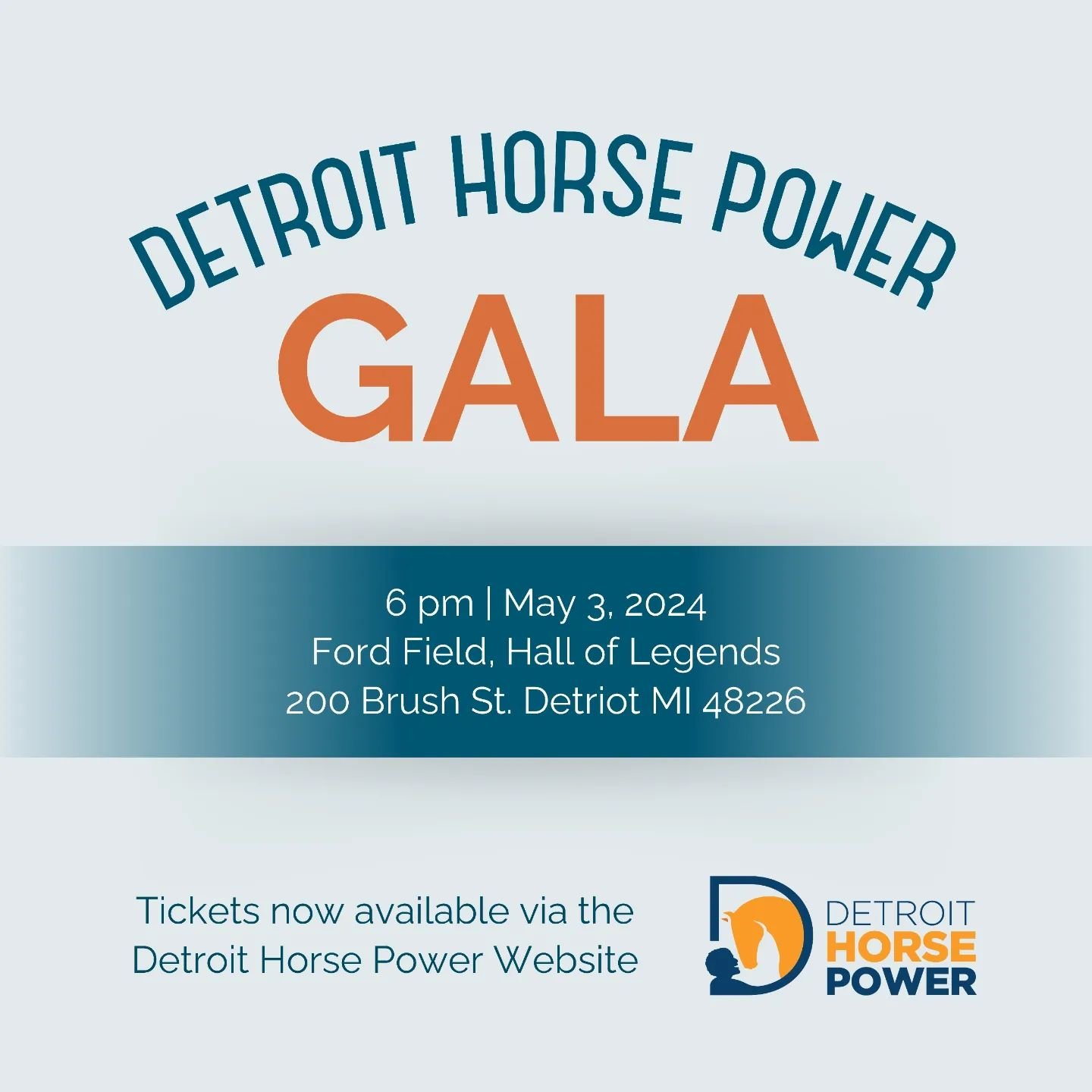 We are proud to once again be supporting @detroithorsepower, a nonprofit organization that prides itself on teaching Detroit students how to ride and care for horses 🙌

On May 3rd, they will be holding a gala at Ford Field to help raise funds for th
