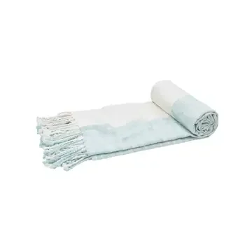 Elisabeth York Eva Throw Blanket Sea Glass