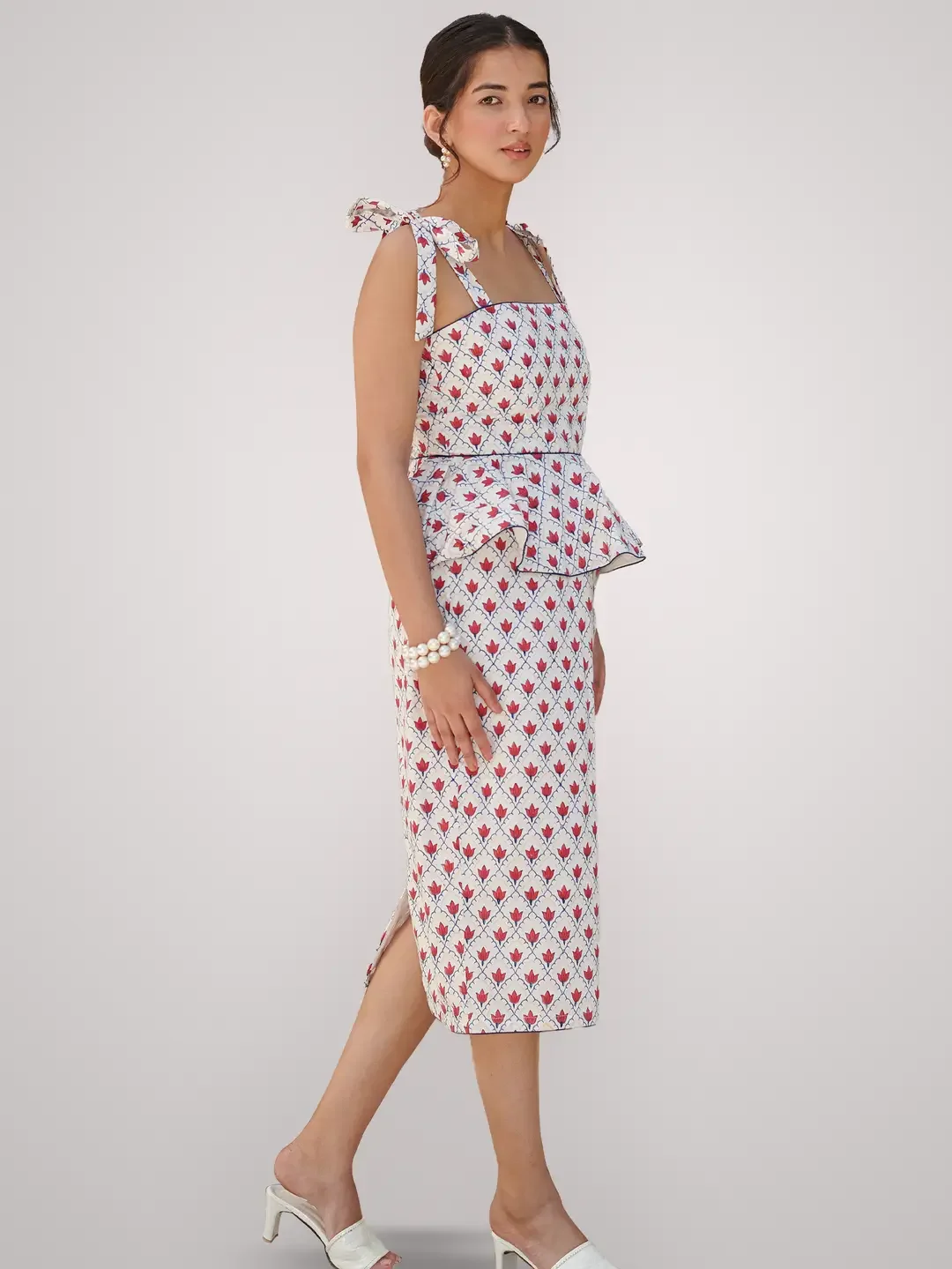 Echo Pink Wren 2 PC Handblocked Set