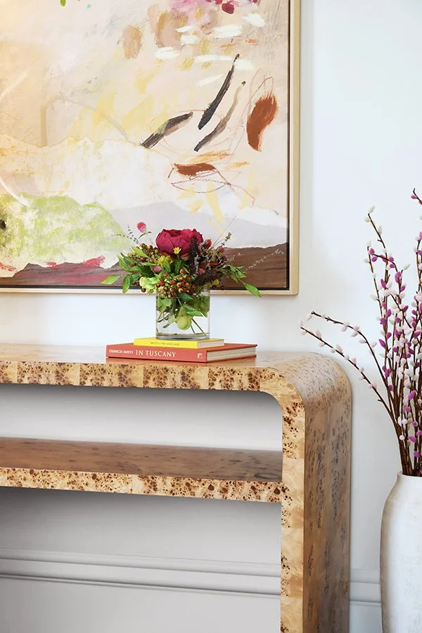 Worlds Away Marshall Burlwood Console Table