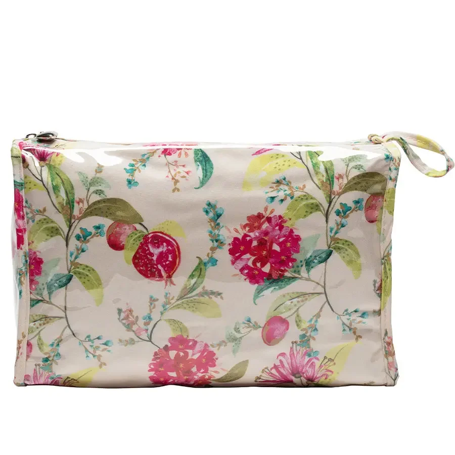 Jacaranda Living Pomegranate Cosmetic Bag - Medium Size