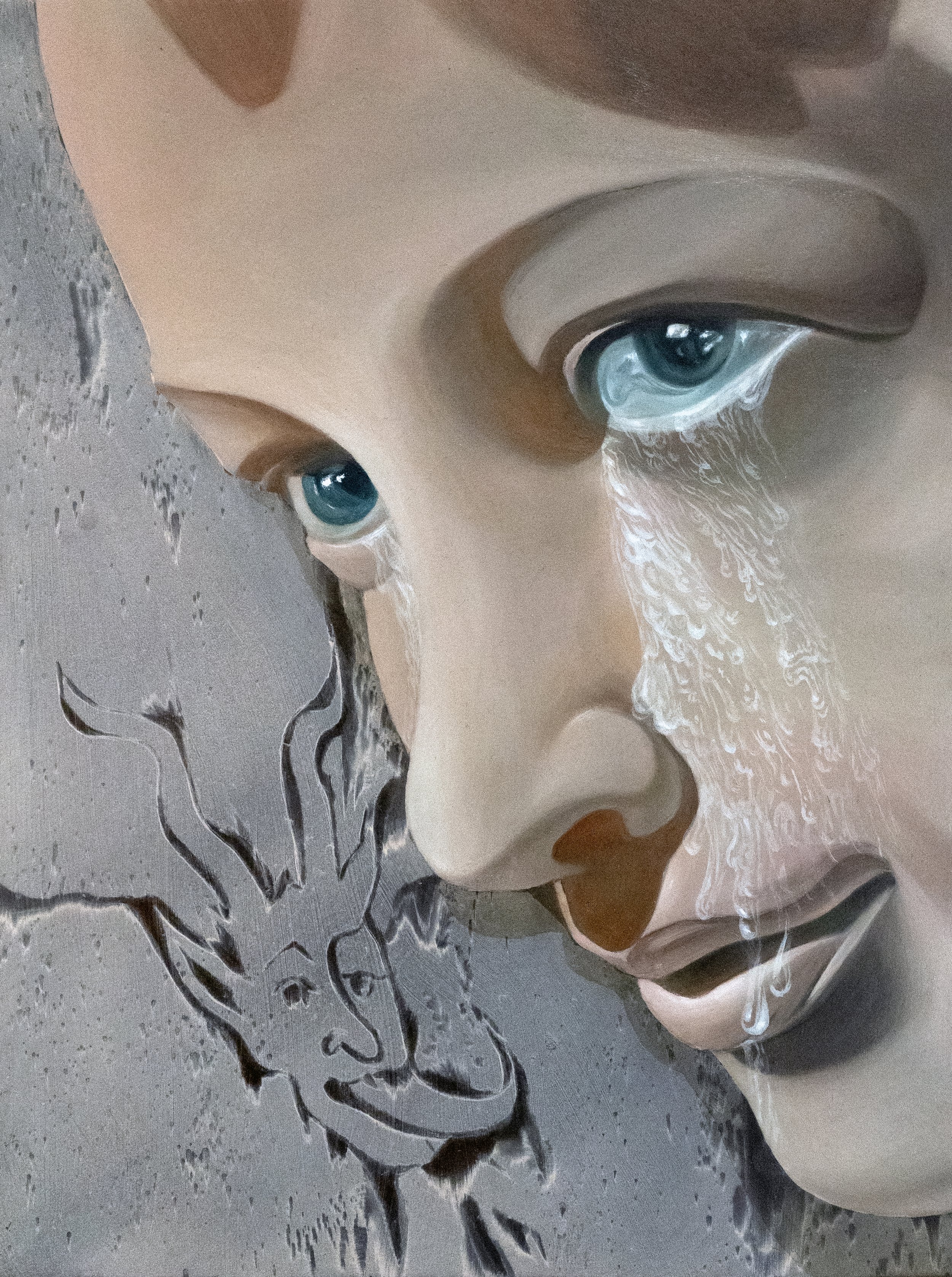 “There is good, and there is you”
2025
Oil on panel
9” x 12”