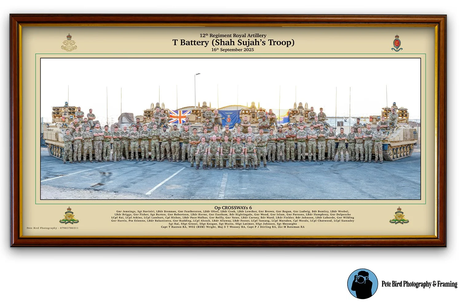 T Battery (Shah Sujah's Troop) 12th Regiment Royal Artillery -  Op CROSSWAYS 6 - Sept 25