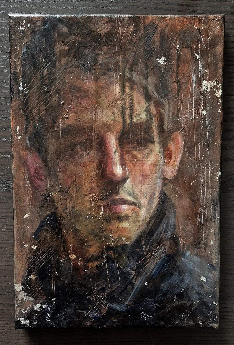 "Face from a dream 2" painting