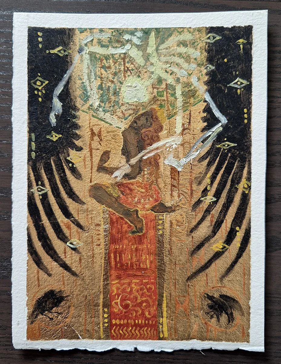 "Deathwish" original colour sketch