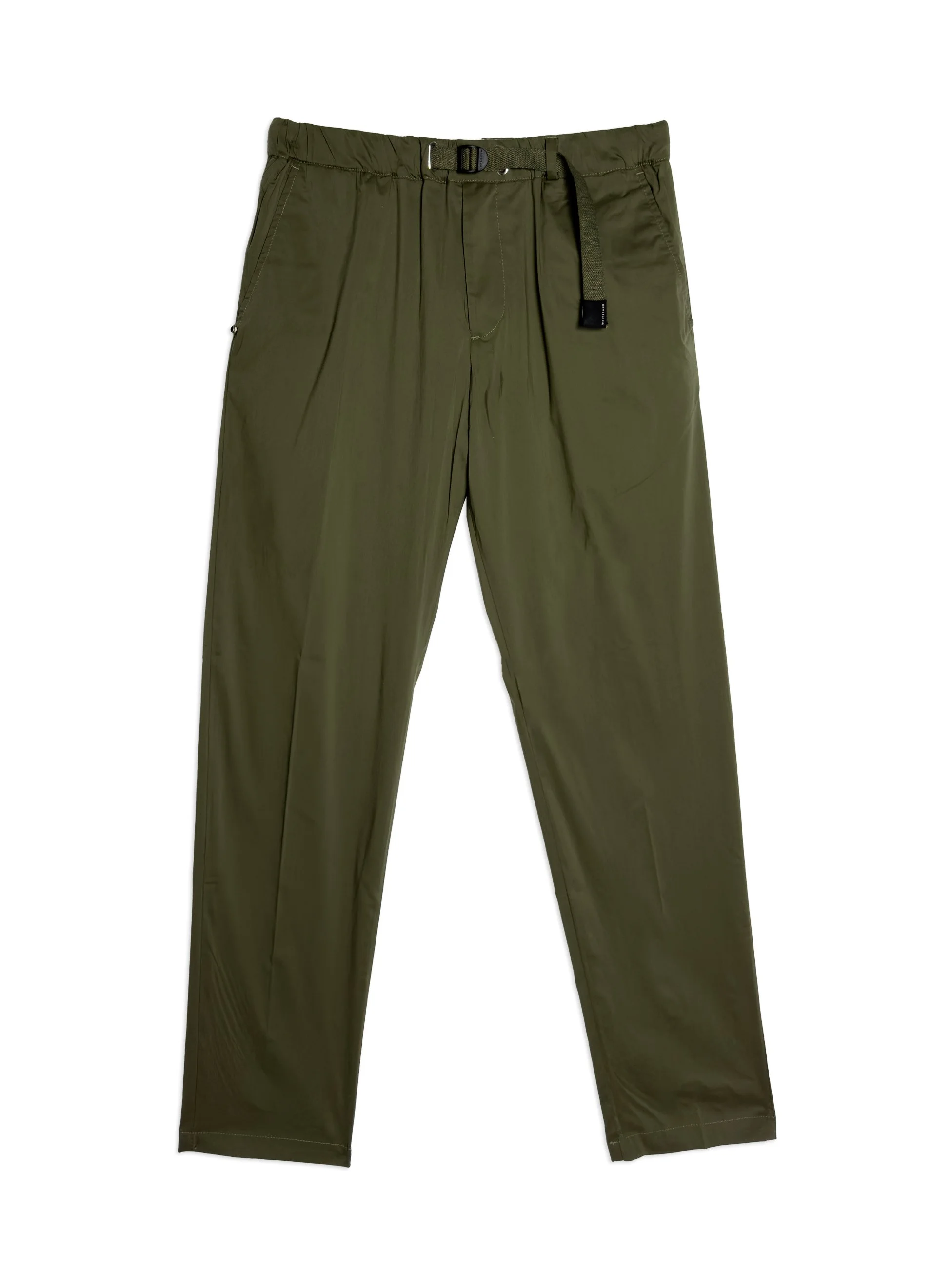 Pantalone White Sand tinta unita in misto cotone leggerissimo. Tessuto tela paracadute tecnico.