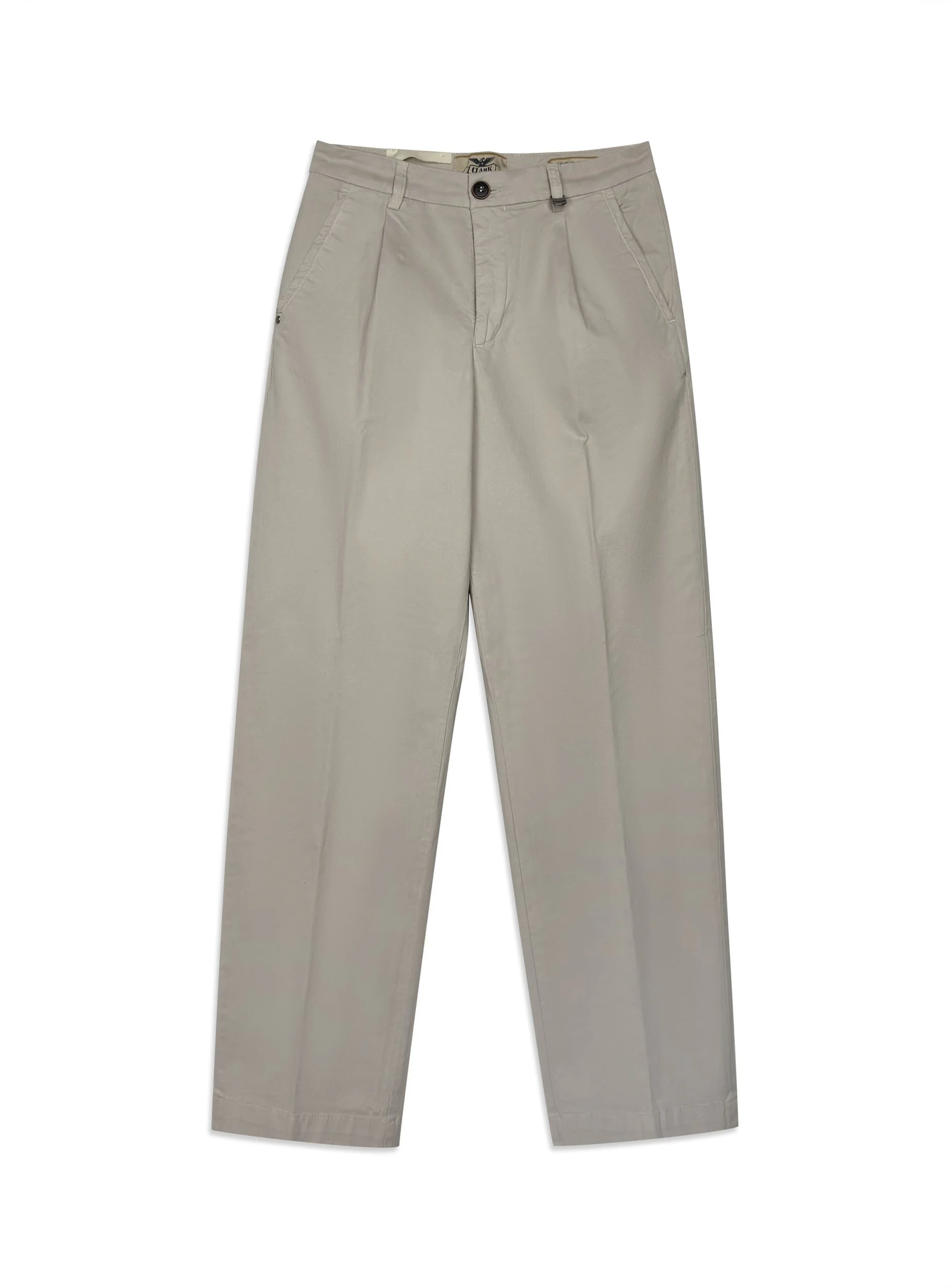 Pantalone Clark in cotone gabardina tinta unita vestibilità heritage.
