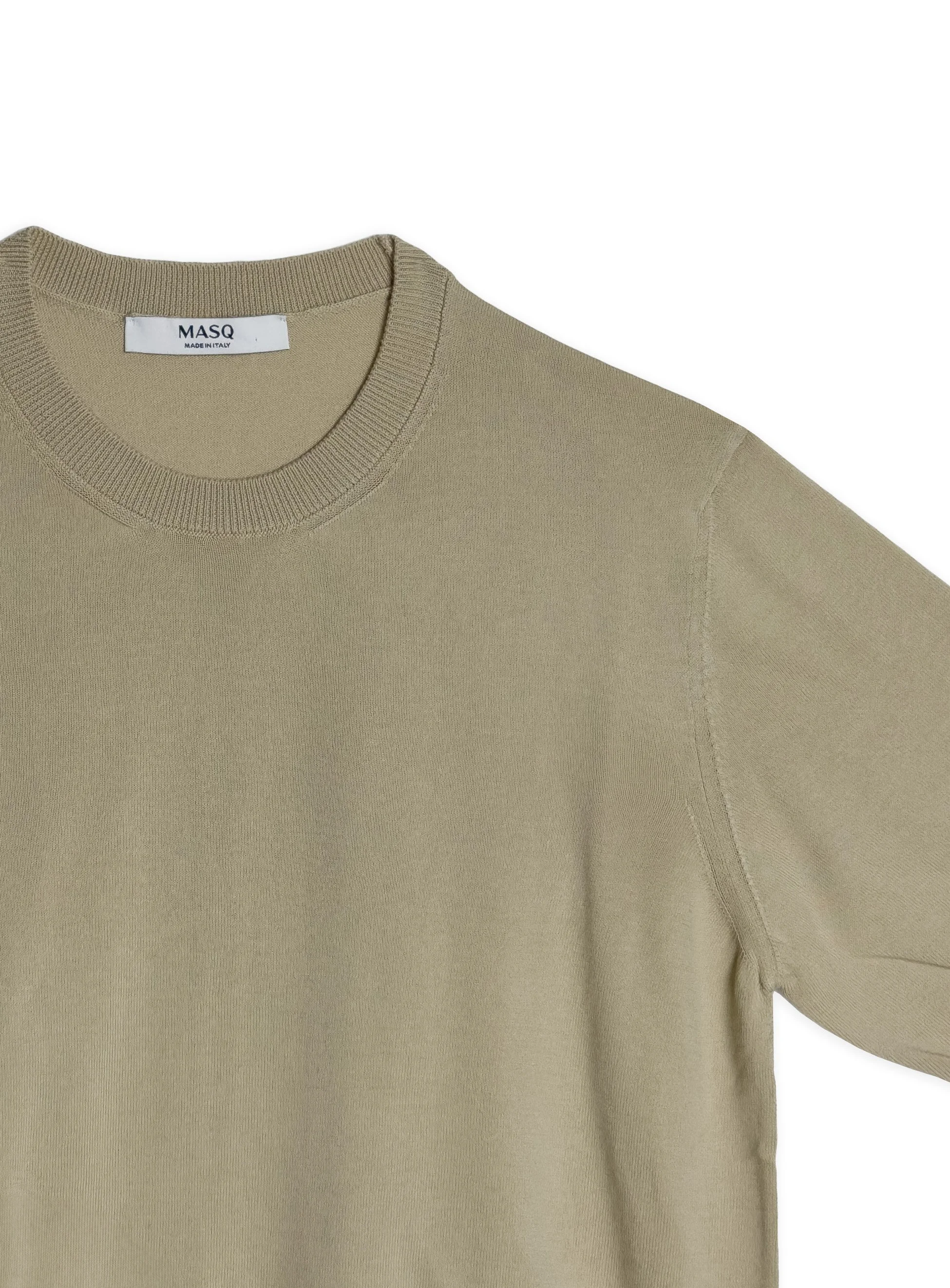 Maglia t-shirt Masq girocollo tinta unita manica corta in cotone.