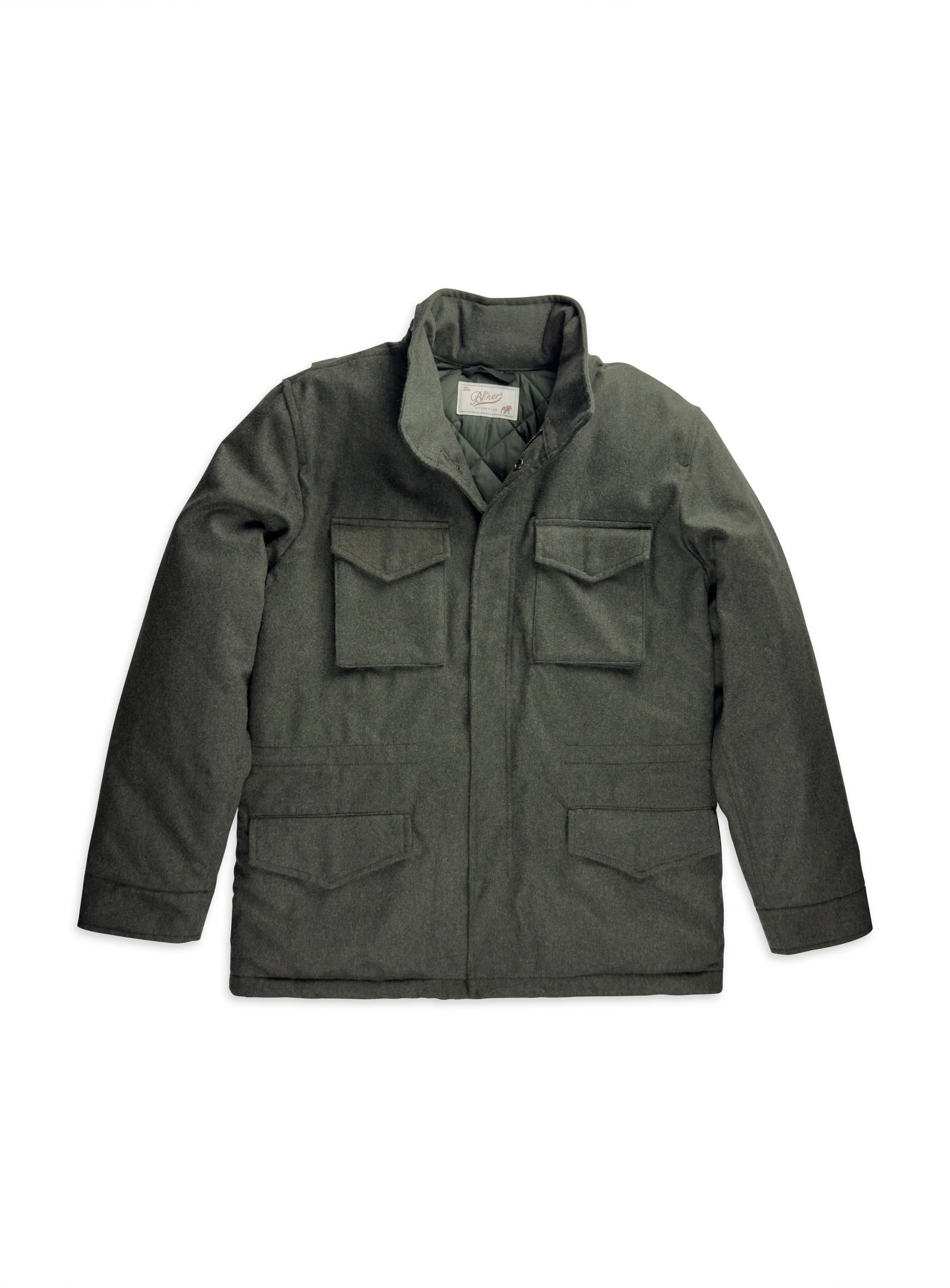 Field Jacket Bl’Ker imbottita tinta unita in lana.