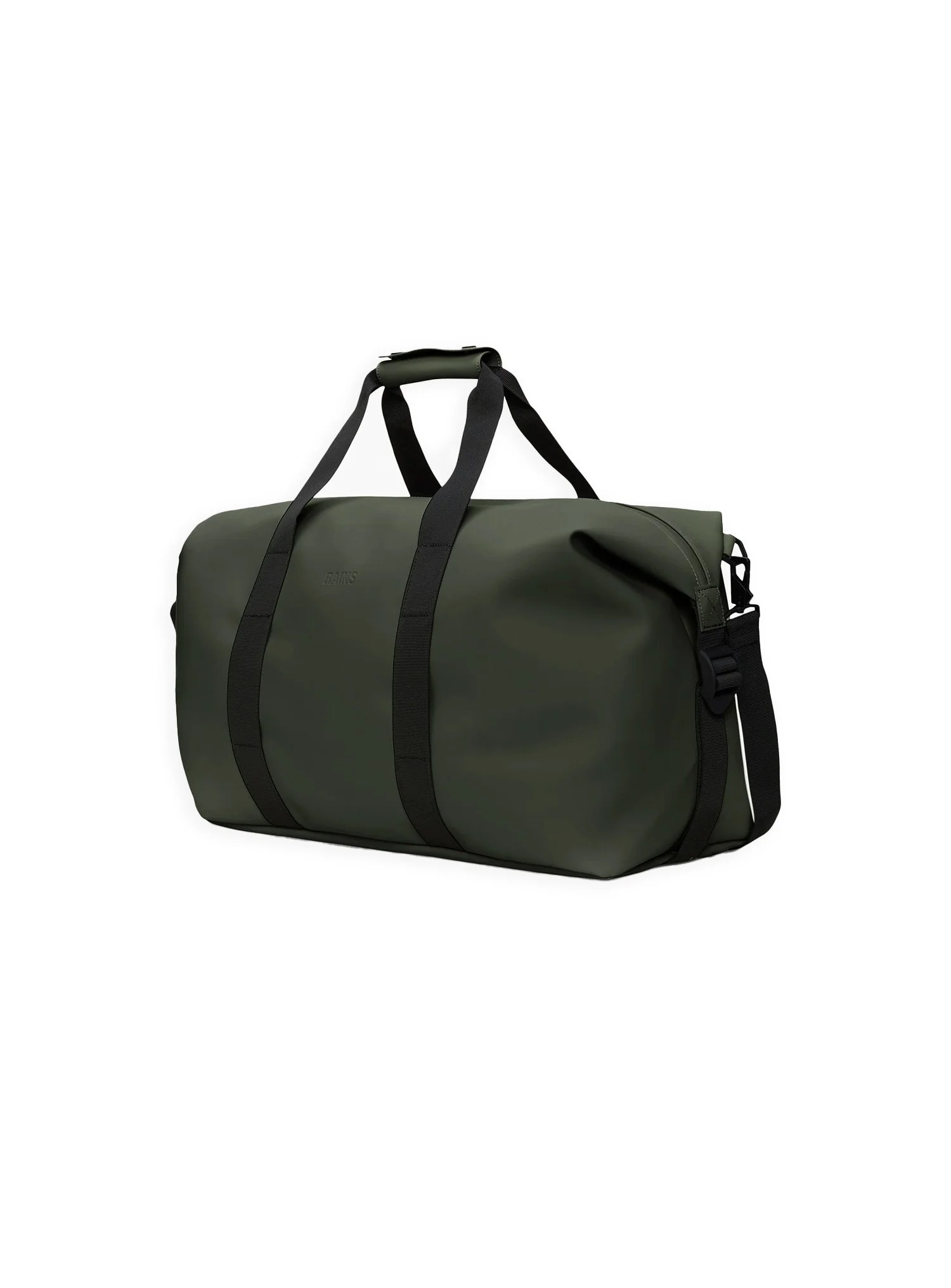 Rains Hilo Weekend Bag è la versione dell'essenziale borsone per viaggi brevi, disponibile in tre misure.