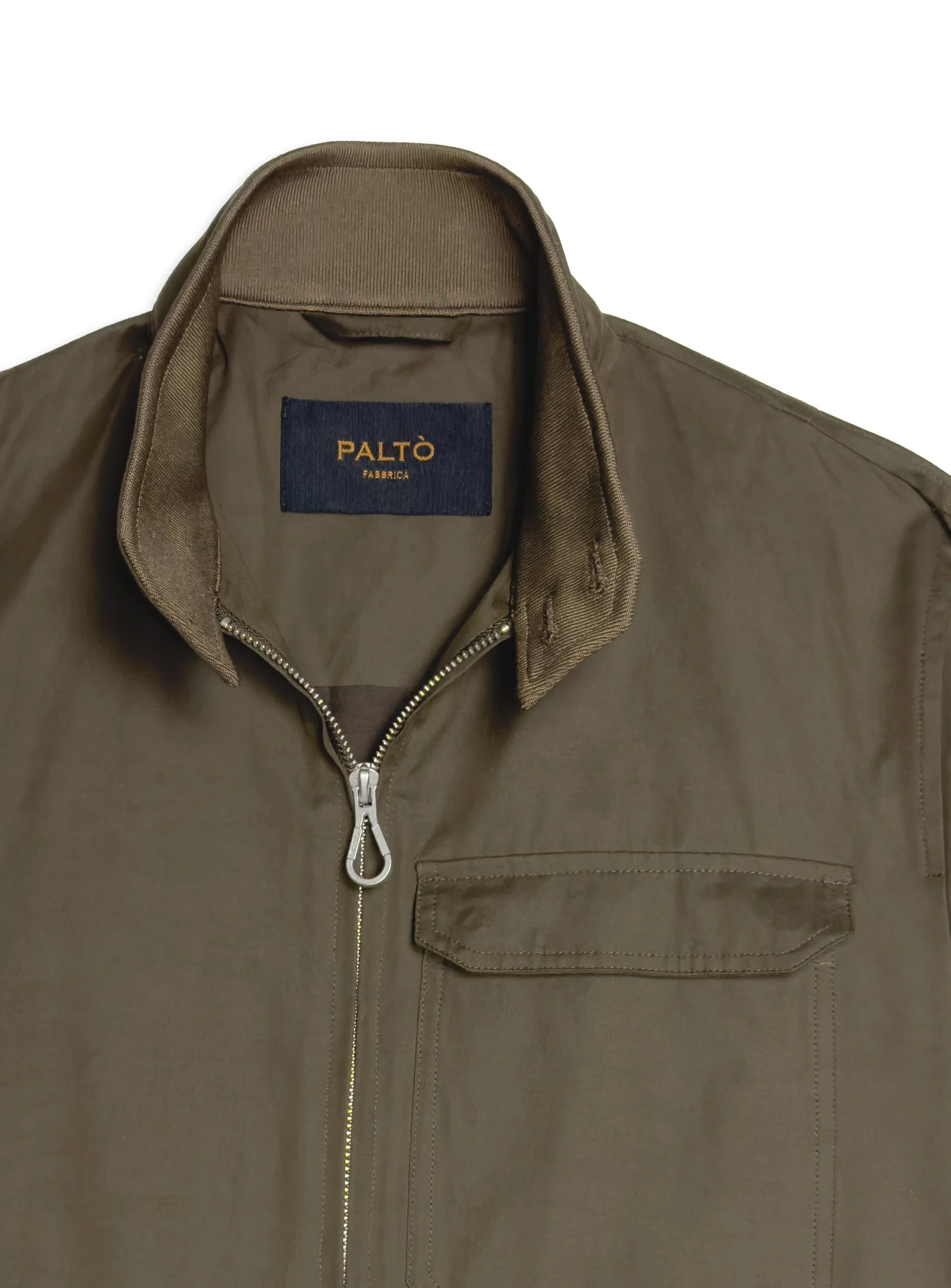 Giubbino Paltò primaverile tinta unita resistente all’acqua.