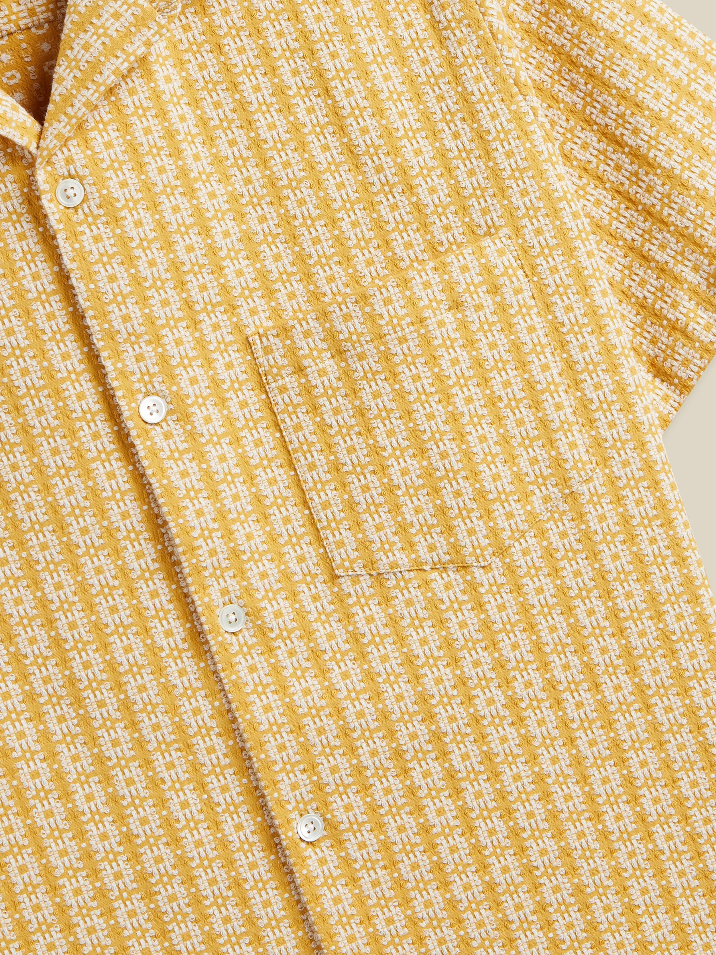 Camicia Portuguese Flannel mezza manica a fantasia. Tessuti di ispirazione d’archivio.
