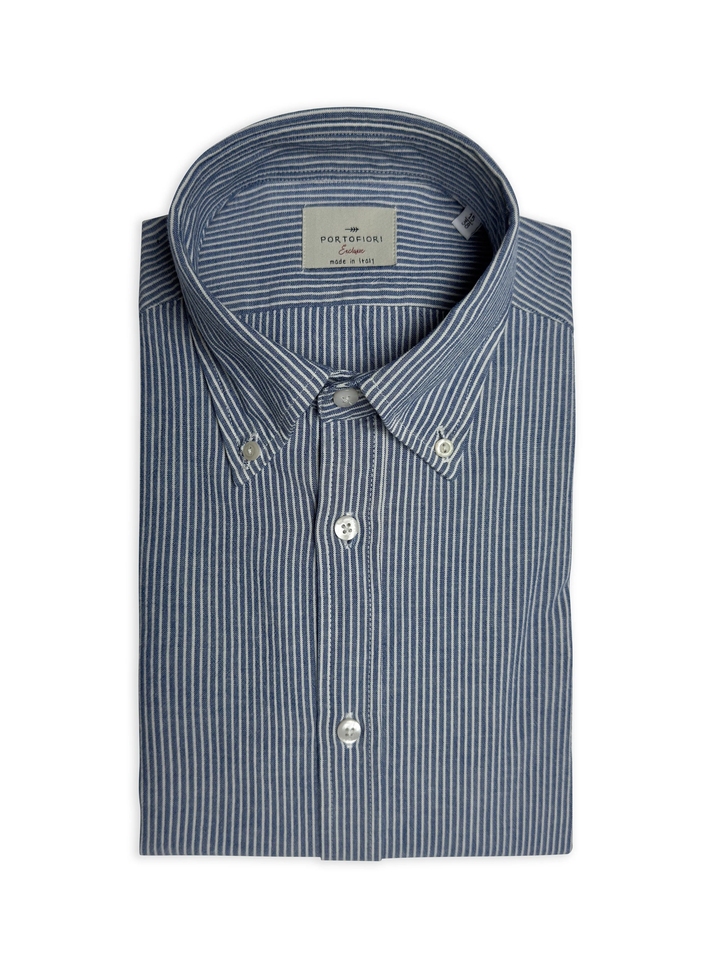Camicia Portofiori sartoriale in cotone regular fit.