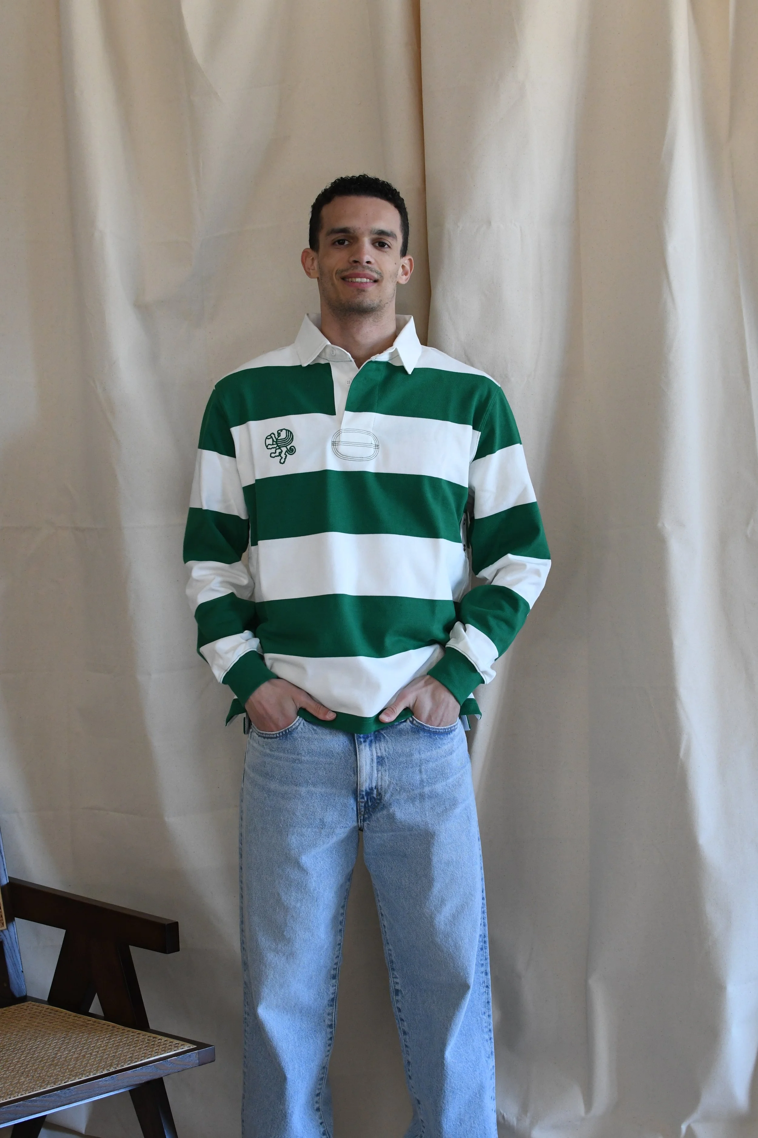 Polo Woc manica lunga heritage ispirata al classico mondo del Rugby.