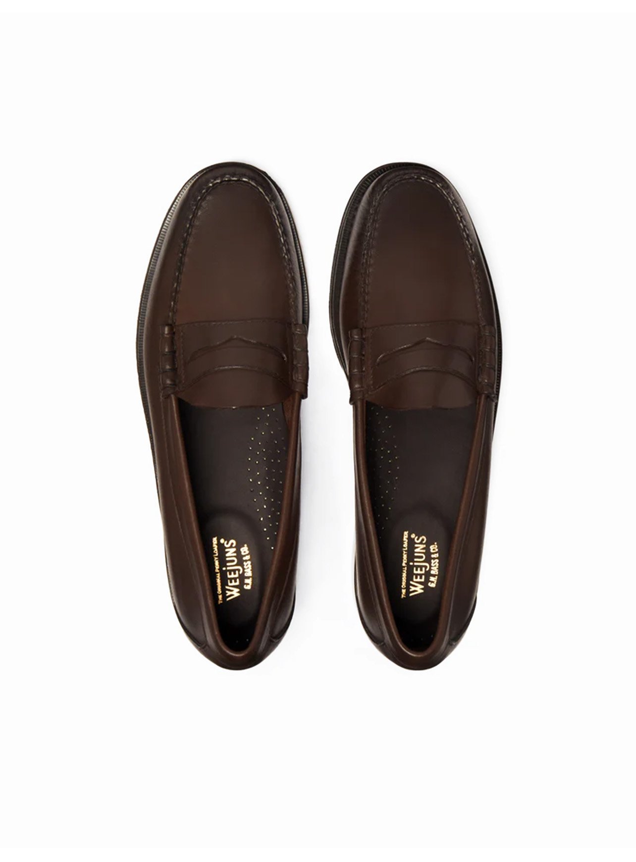 Mocassino Gh Bass cucito a mano in pelle morbida.