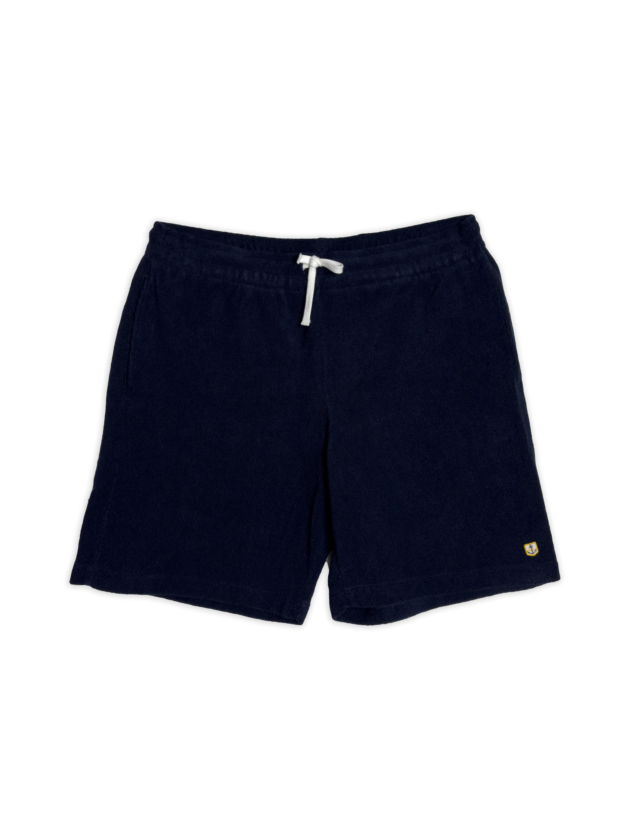 Shorts Armor Lux Heritage tinta unita in cotone effetto spugna. Ispirazione storica marina militare francese.