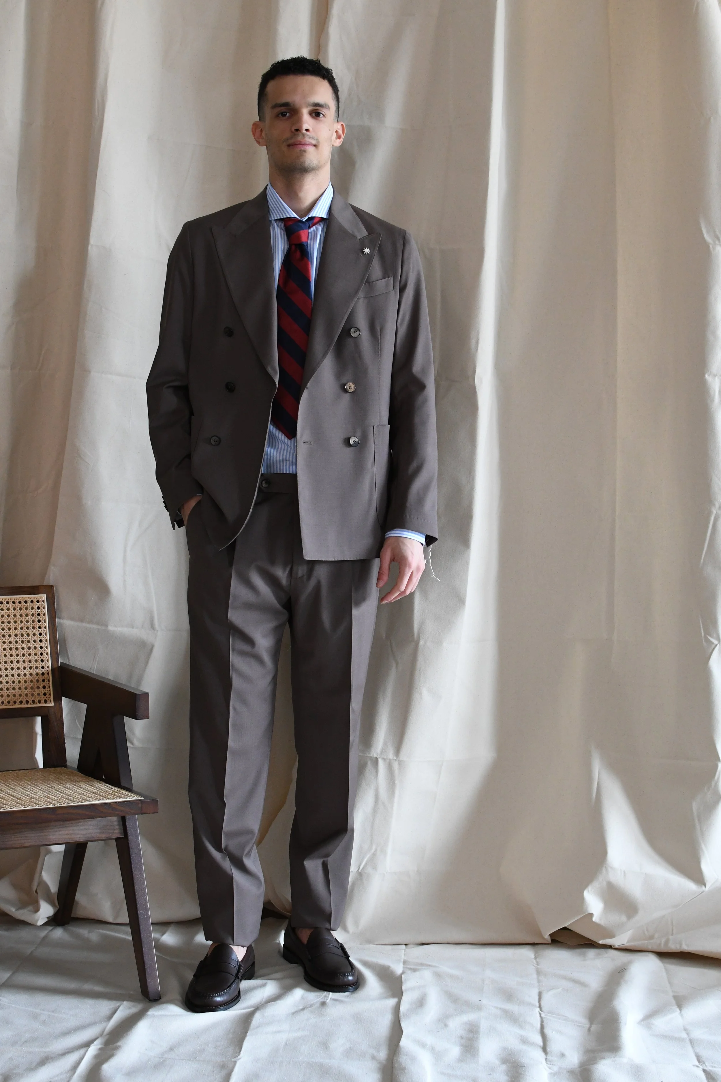 Abito Manuel Ritz Doppio Petto in fresco lana leggero.