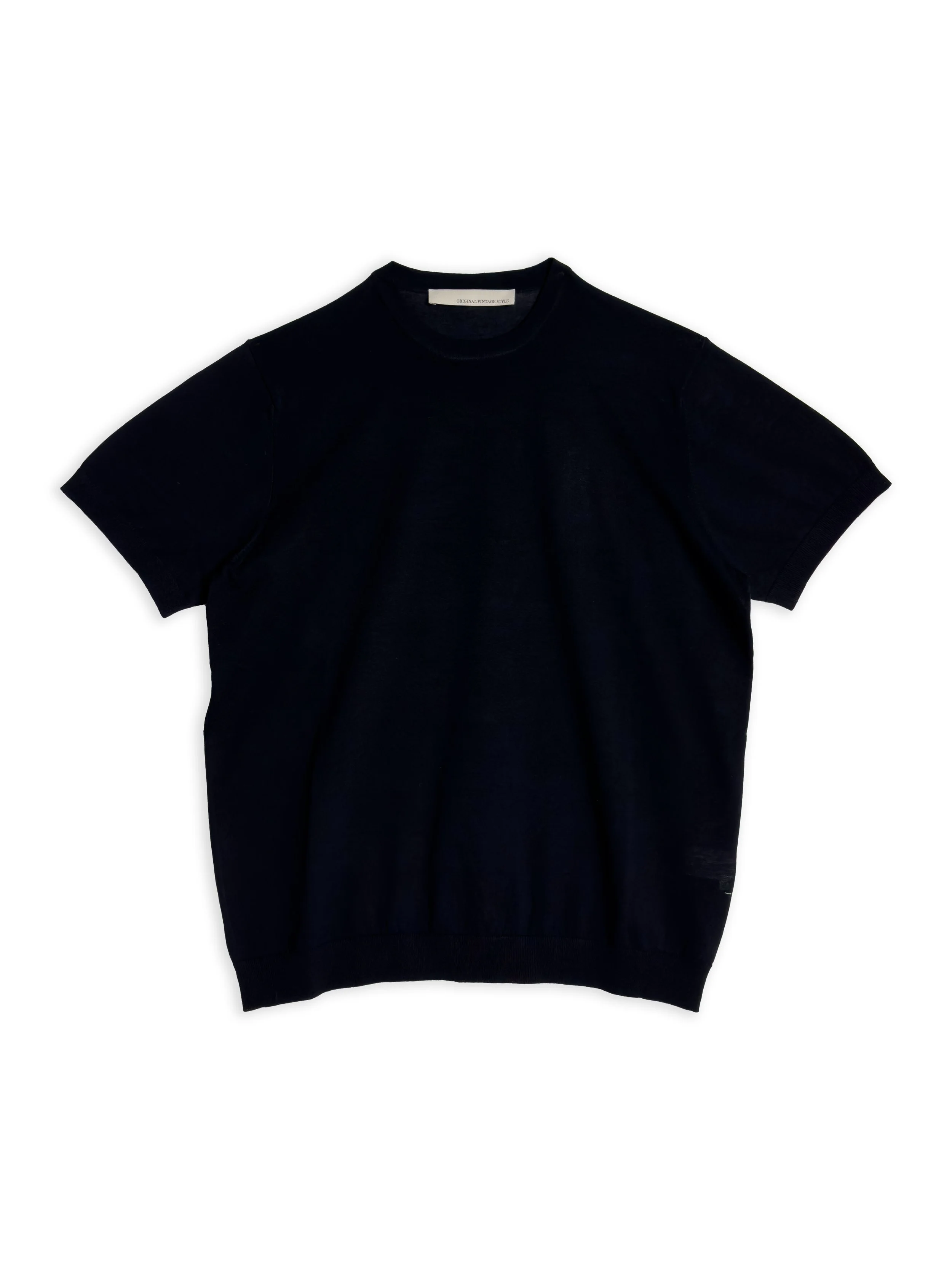Maglia t-shirt Original Vintage Style girocollo tinta unita manica corta in cotone.