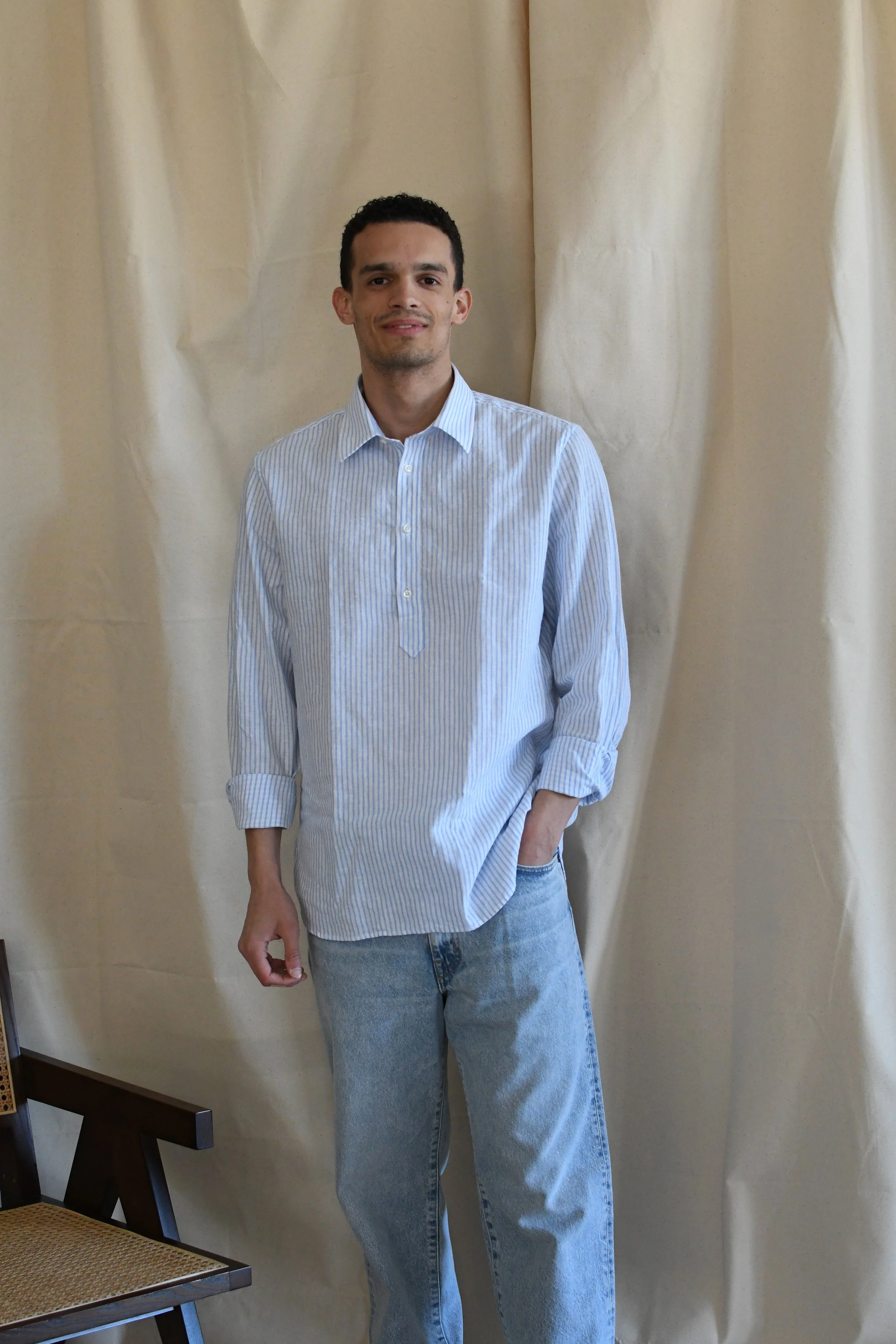 Camicia Guy Rover serafino in lino.