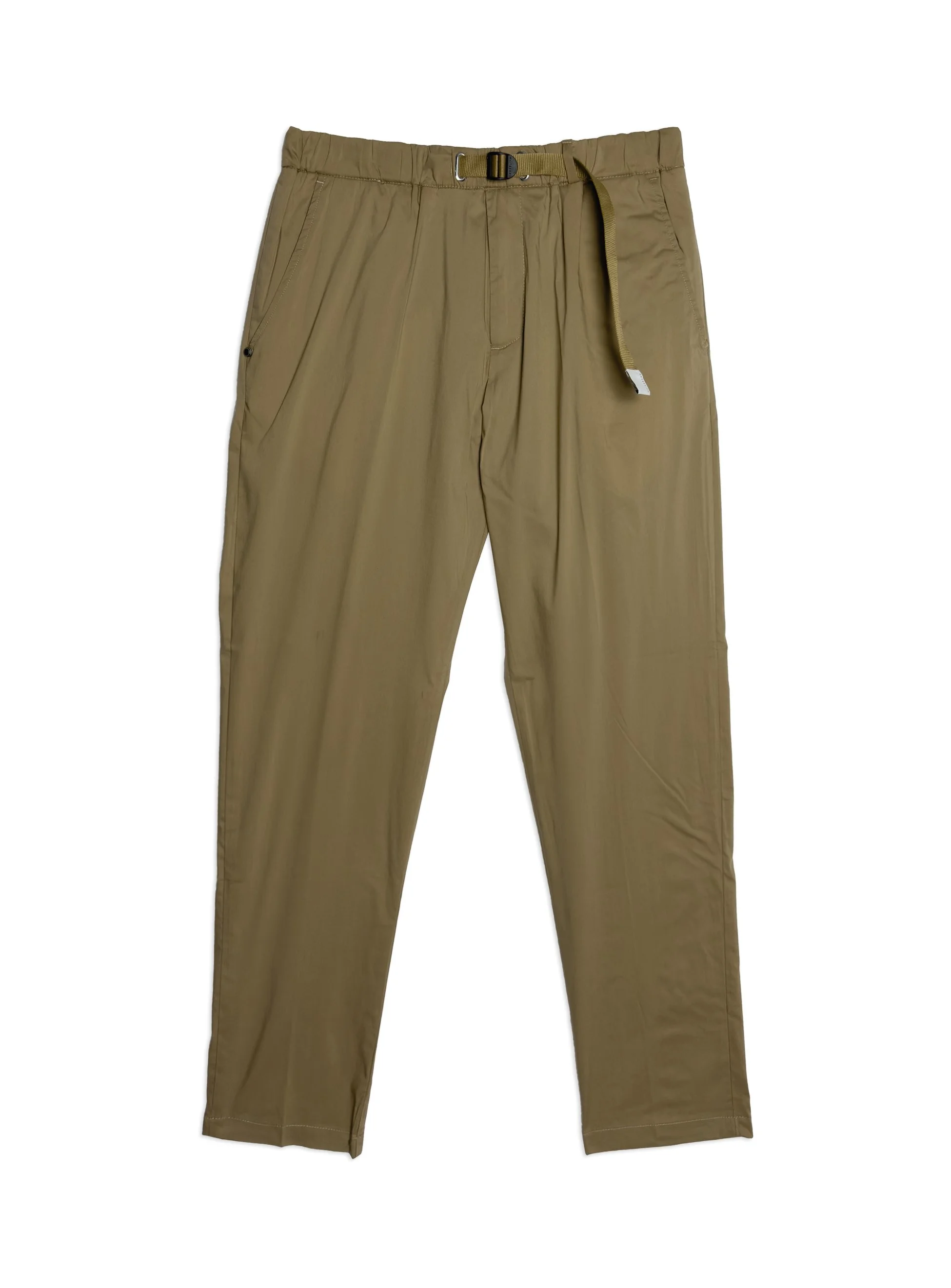 Pantalone White Sand tinta unita in misto cotone leggerissimo. Tessuto tela paracadute tecnico.