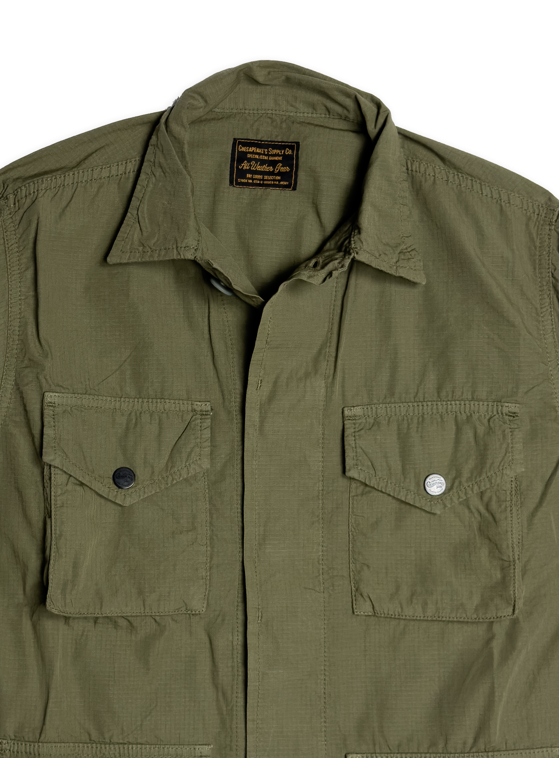 Giacca Chesapeake’s da lavoro sfoderata in ripstop. Capo iconico heritage americano.