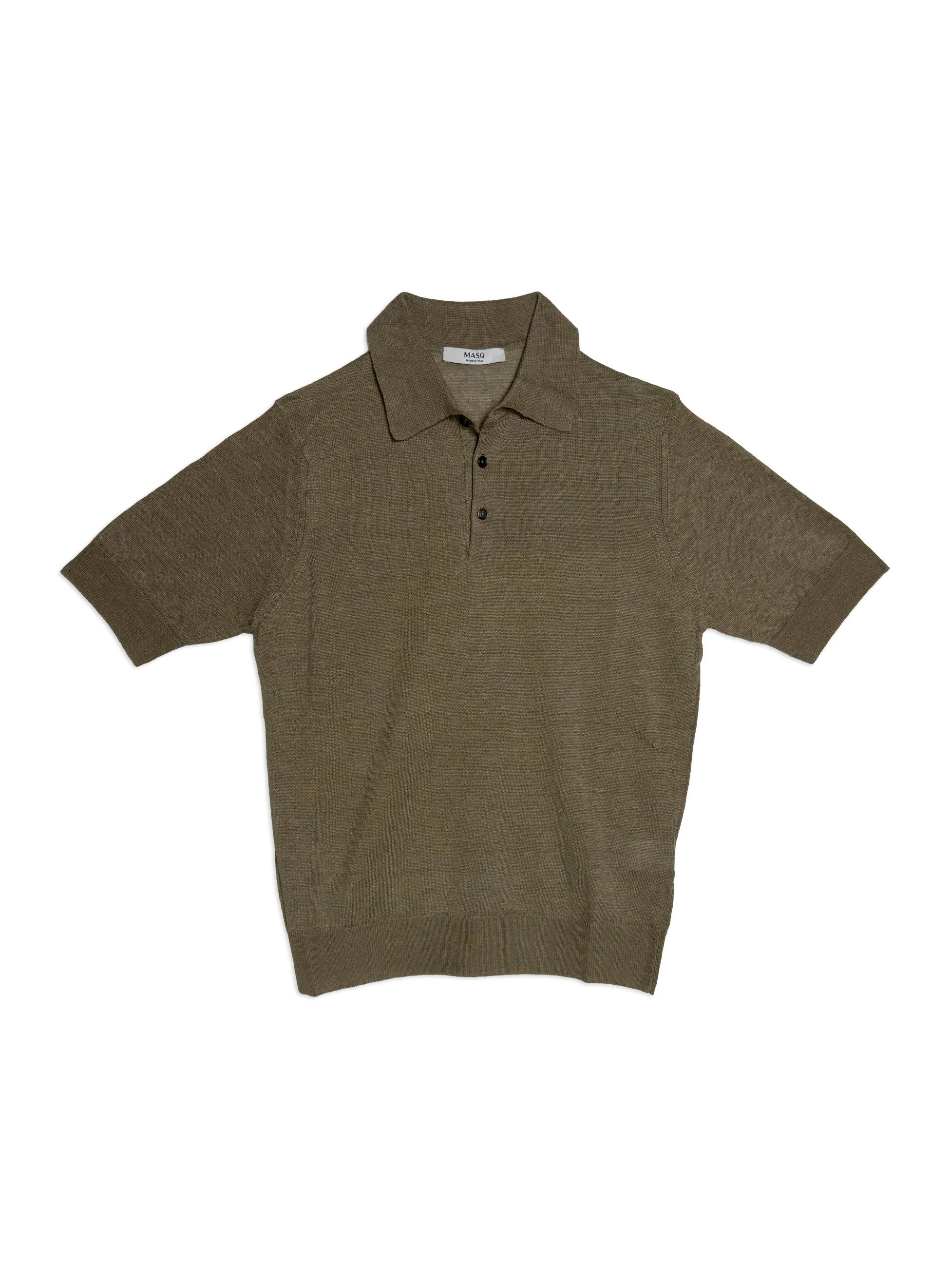 Masq - Polo Manica Corta Lino Tortora