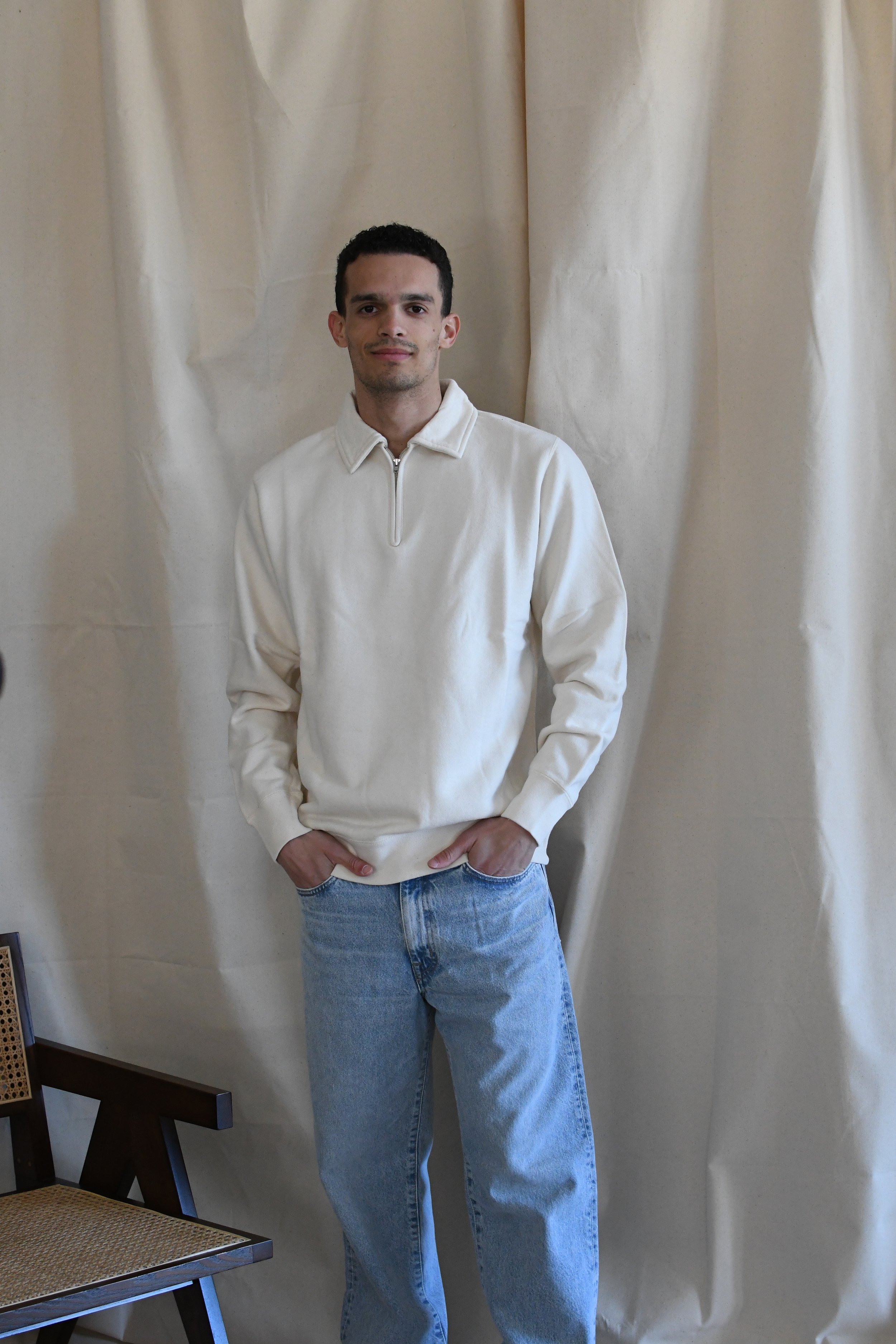 Polo Felco 1920 Nyc manica lunga in leggerissima felpa. Capo di ispirazione Heritage. Made in Japan