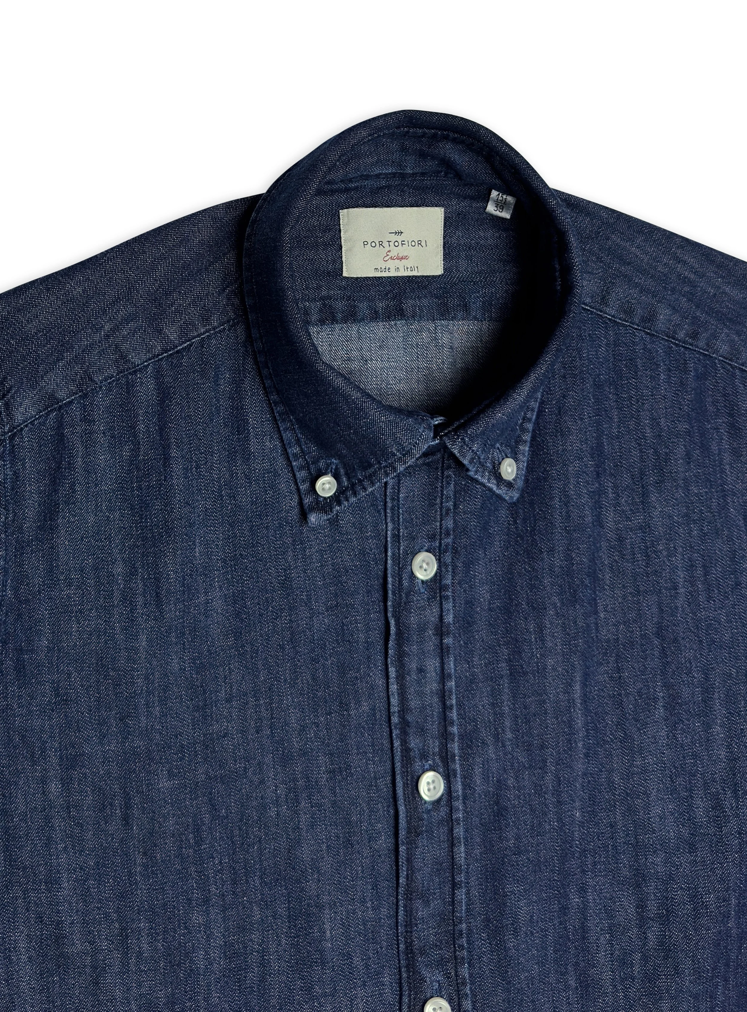 Camicia Portofiori sartoriale in cotone regular fit.