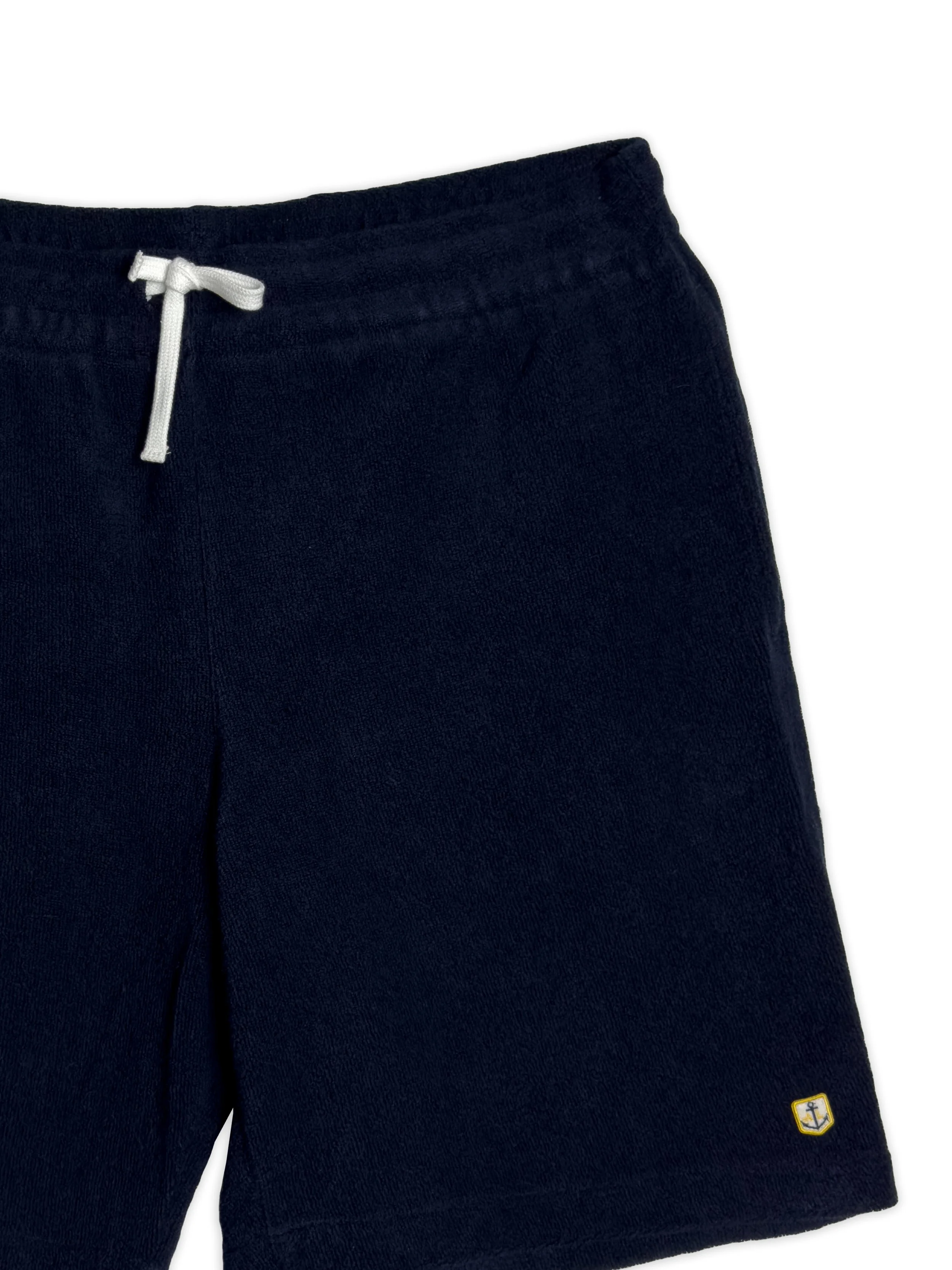 Shorts Armor Lux Heritage tinta unita in cotone effetto spugna. Ispirazione storica marina militare francese.