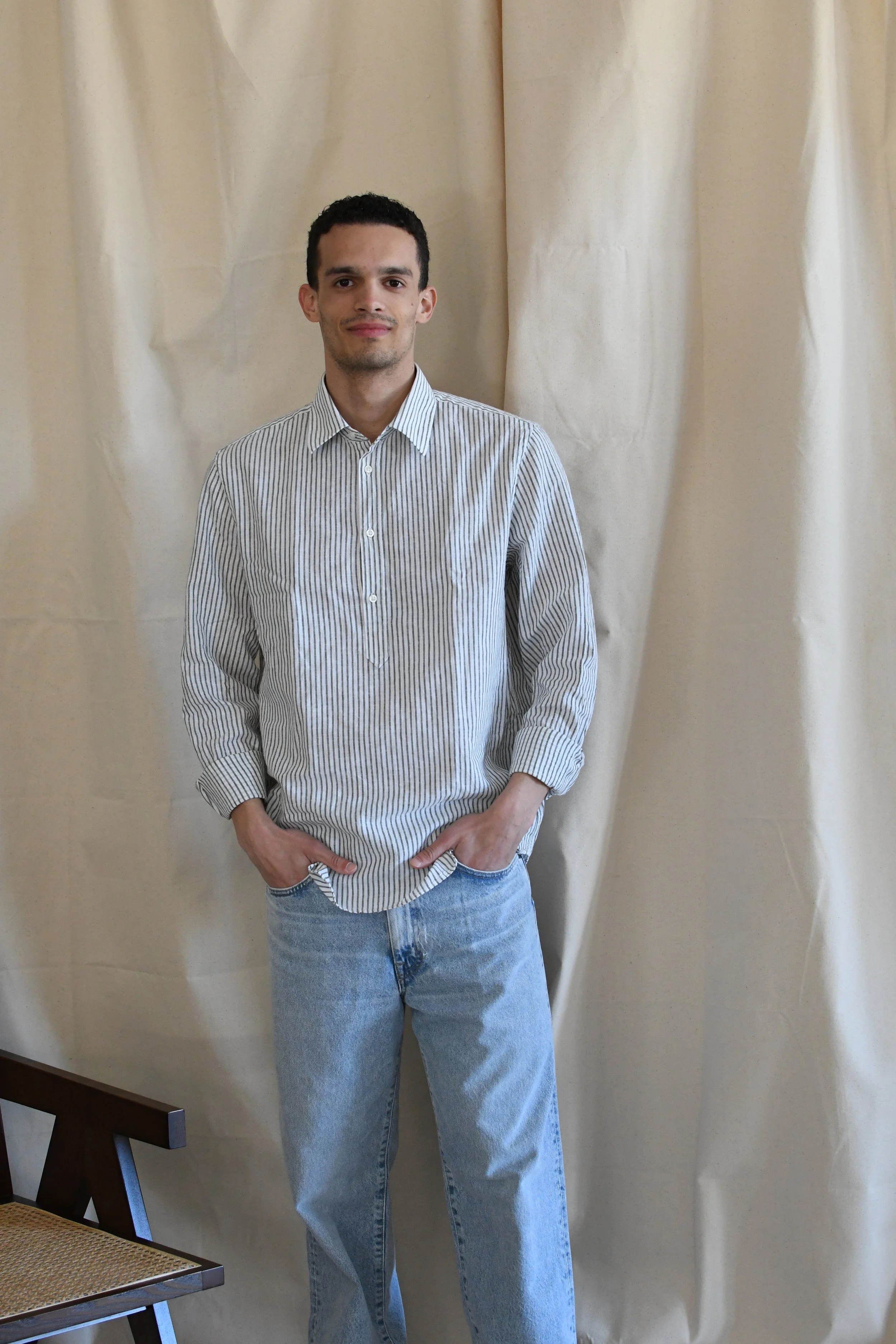 Camicia Guy Rover serafino in lino.