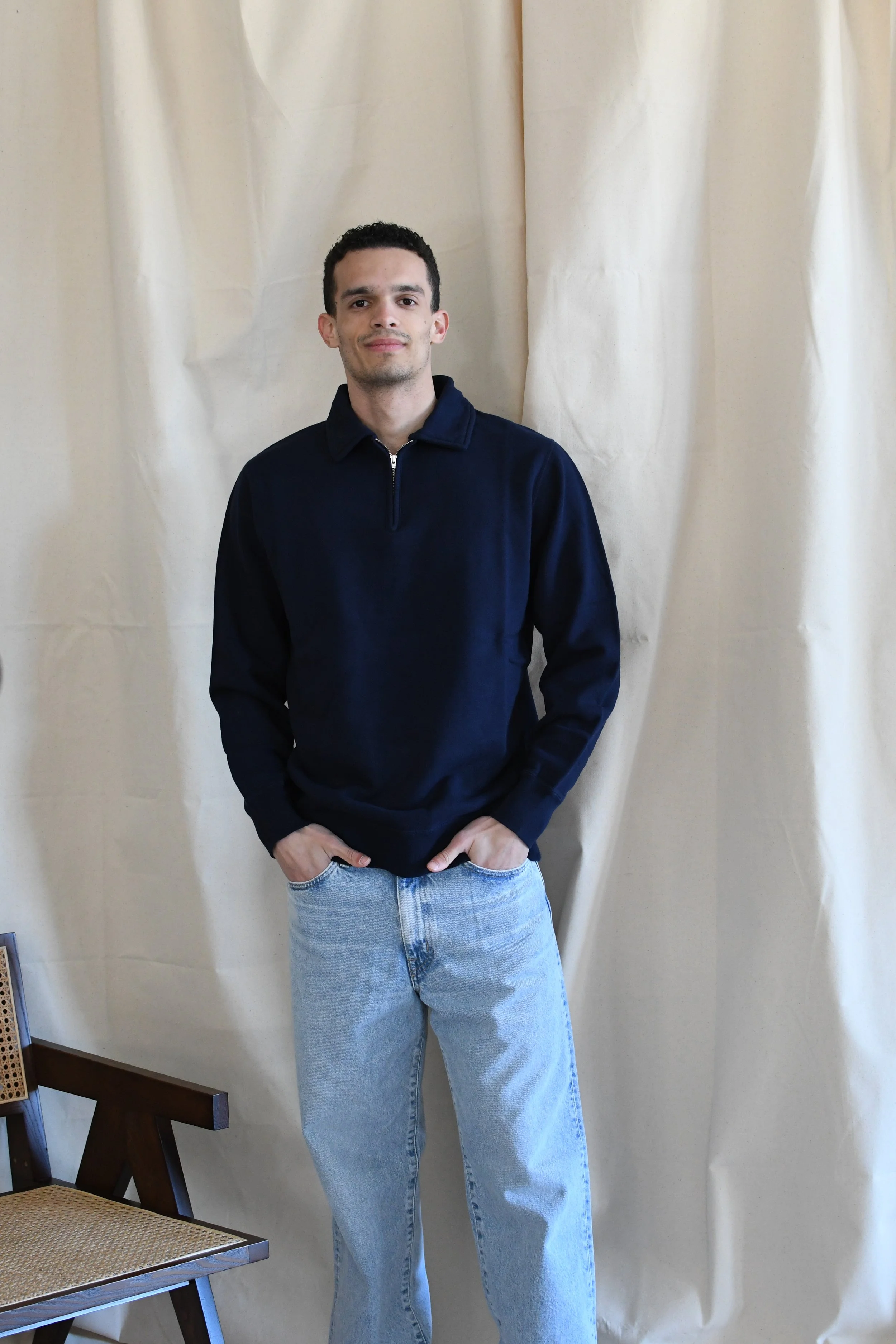 Polo Felco 1920 Nyc manica lunga in leggerissima felpa. Capo di ispirazione Heritage. Made in Japan