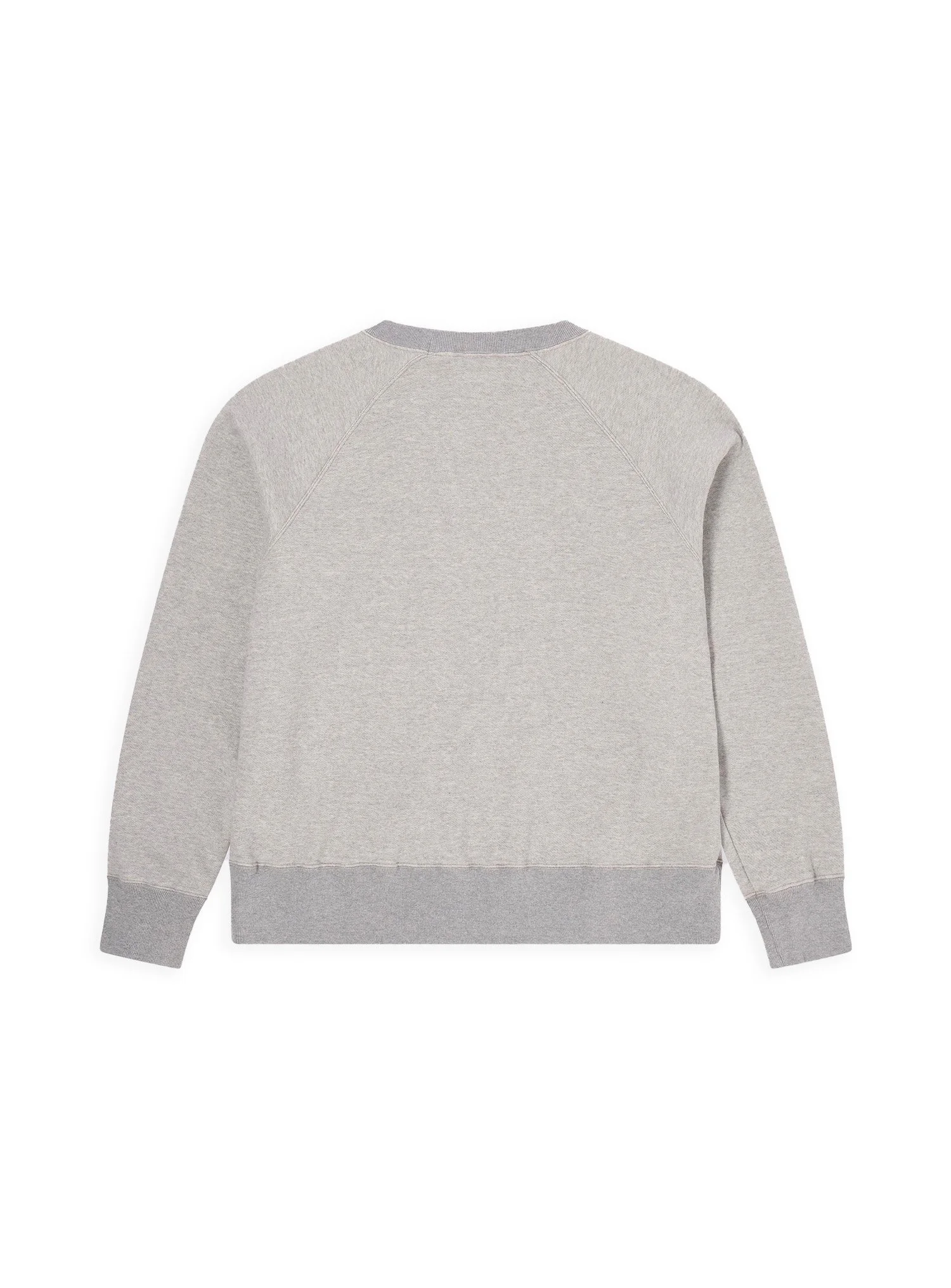 Felpa Edwin oversized tinta unita grigia a maniche lunghe raglan.