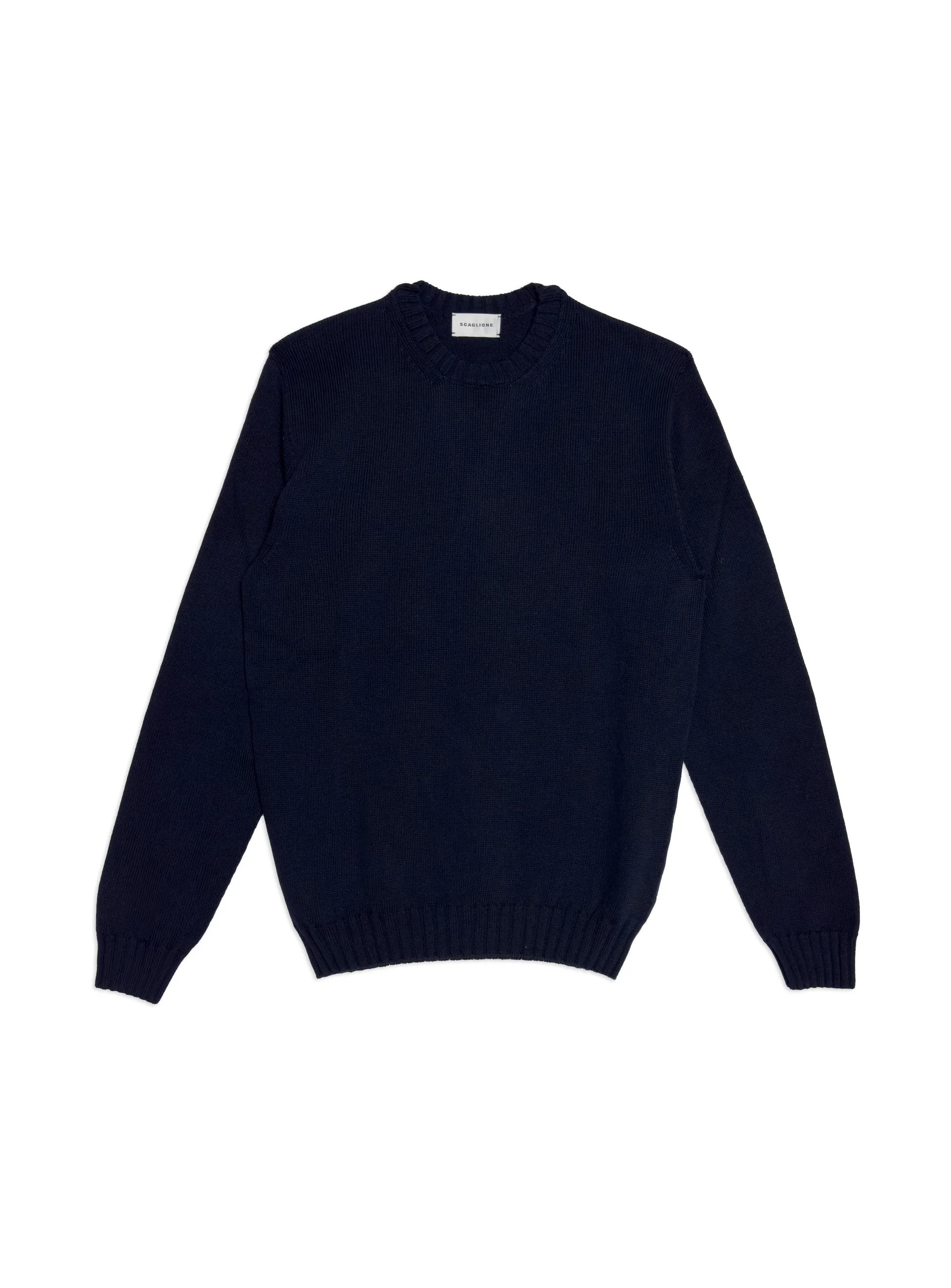 Scaglione - Maglia Girocollo Cotone Navy