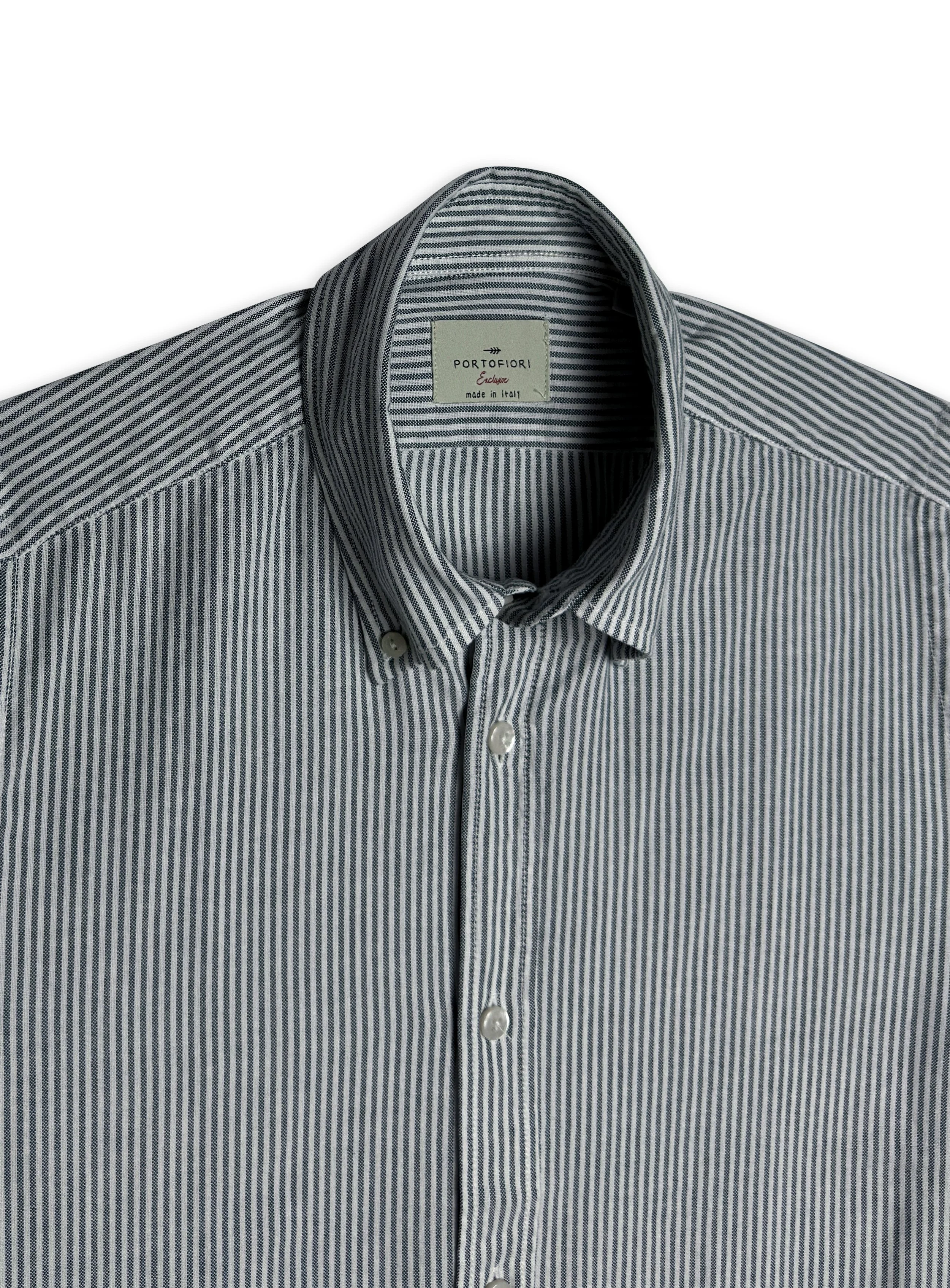 Camicia Portofiori sartoriale in cotone custom fit.