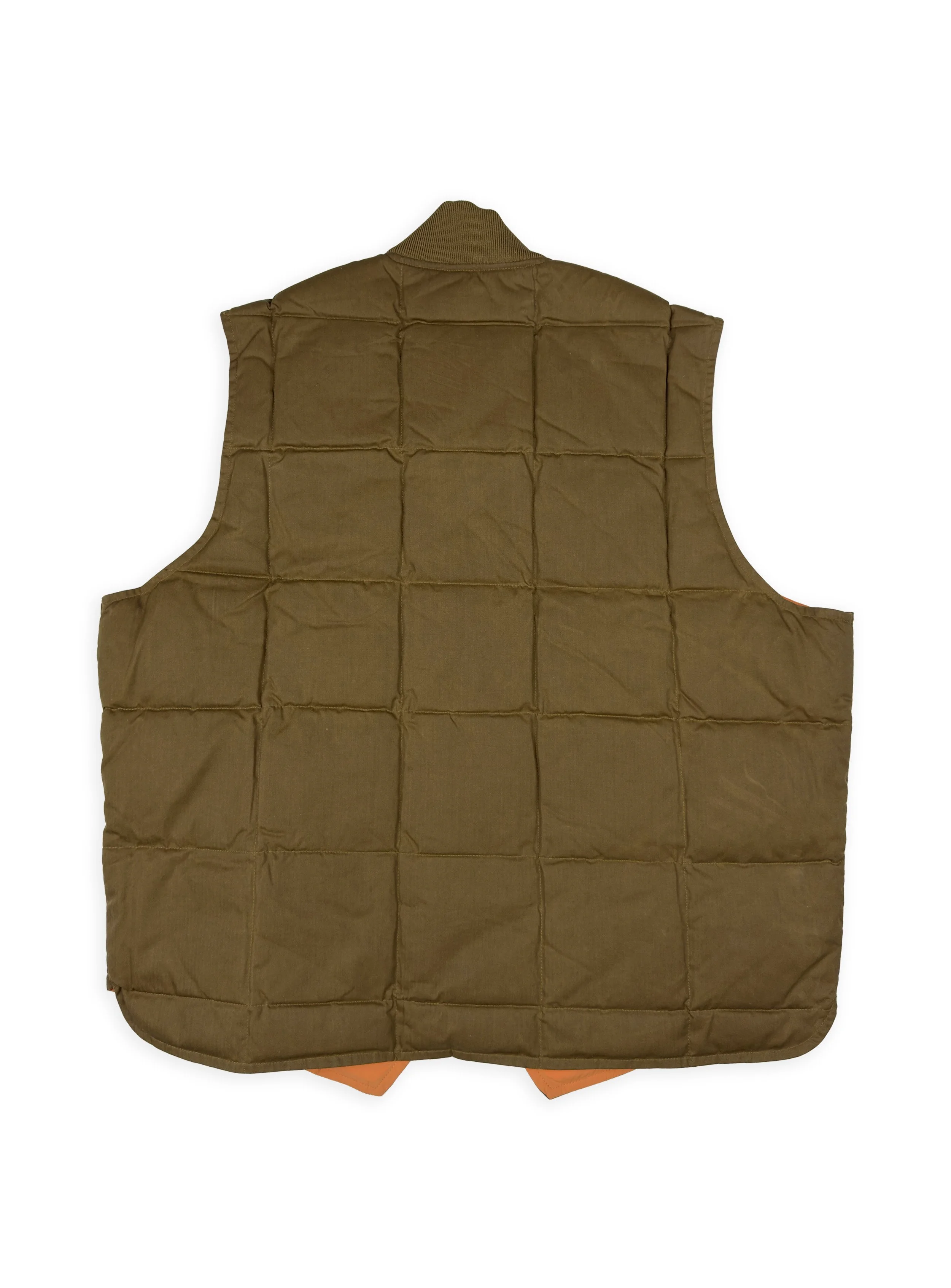 Gilet Chesapeake’s smanicato in Cotone Cerato con imbottitura in piuma d’oca.