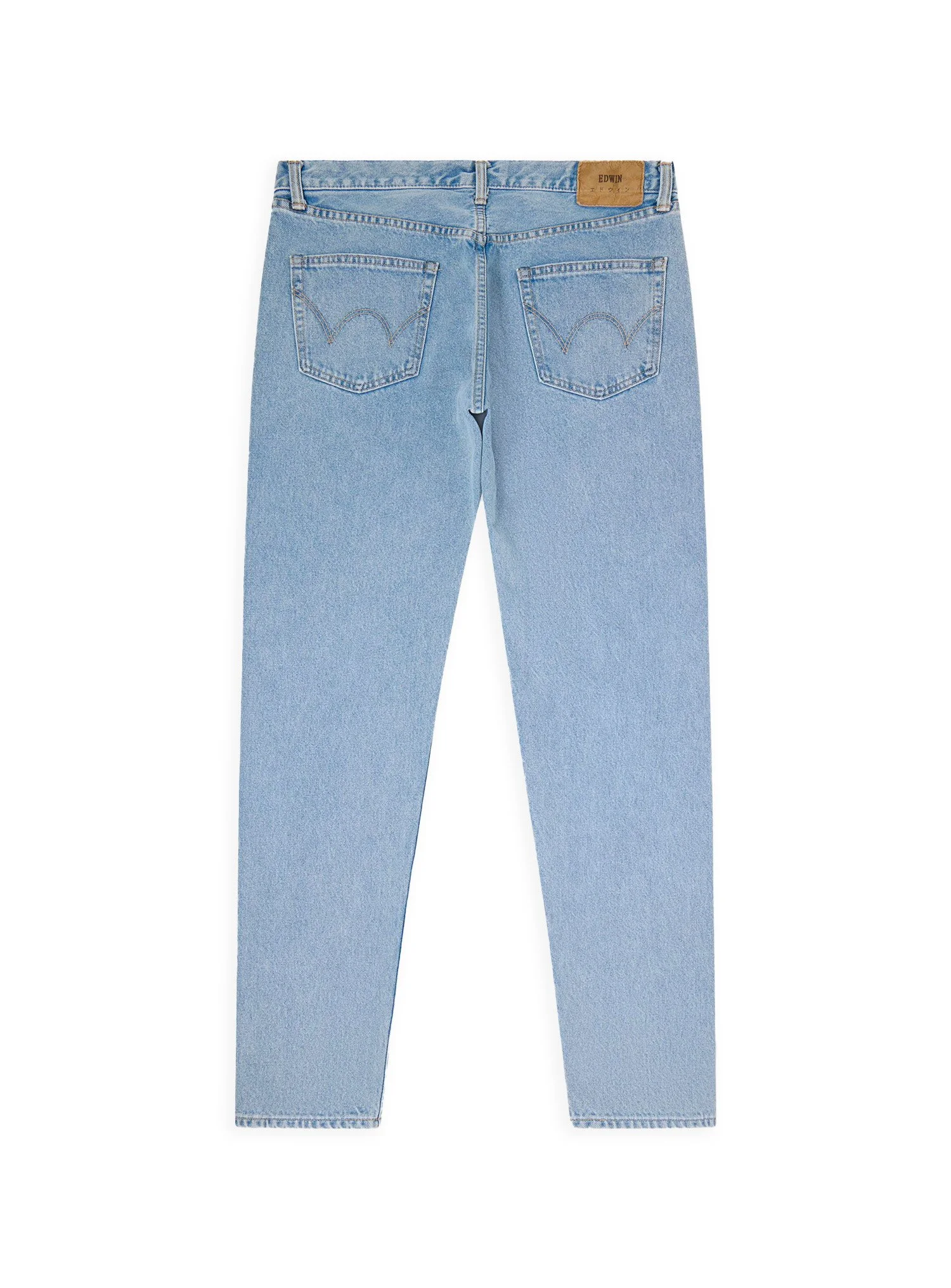 Jeans Edwin tinta unita lavato. Massima espressione dell’artigianalità e la competenza giapponese nel denim.