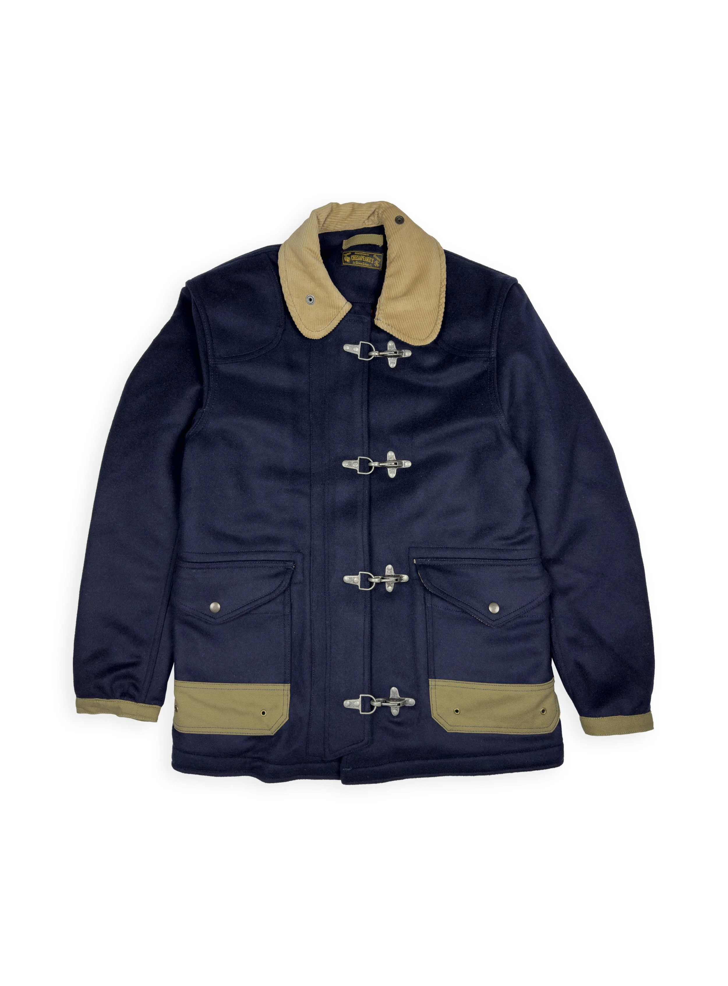 Giacca Chesapeake’s da pompiere Fireman, conosciuta come 4 Ganci, prodotta negli anni 80 e divenuta iconica come capo heritage americano.