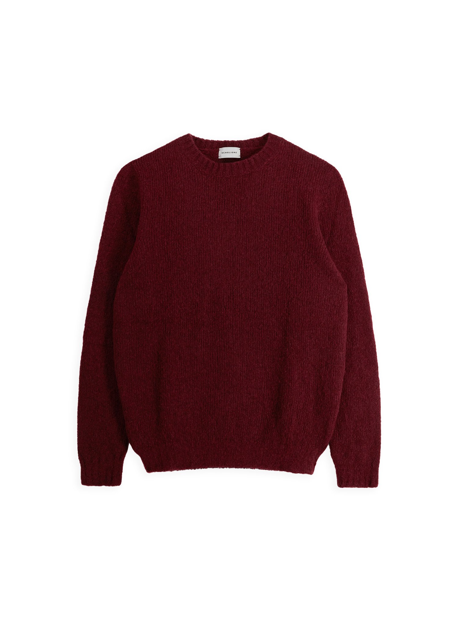 Scaglione - Maglia Girocollo Seamless Puffed Wine