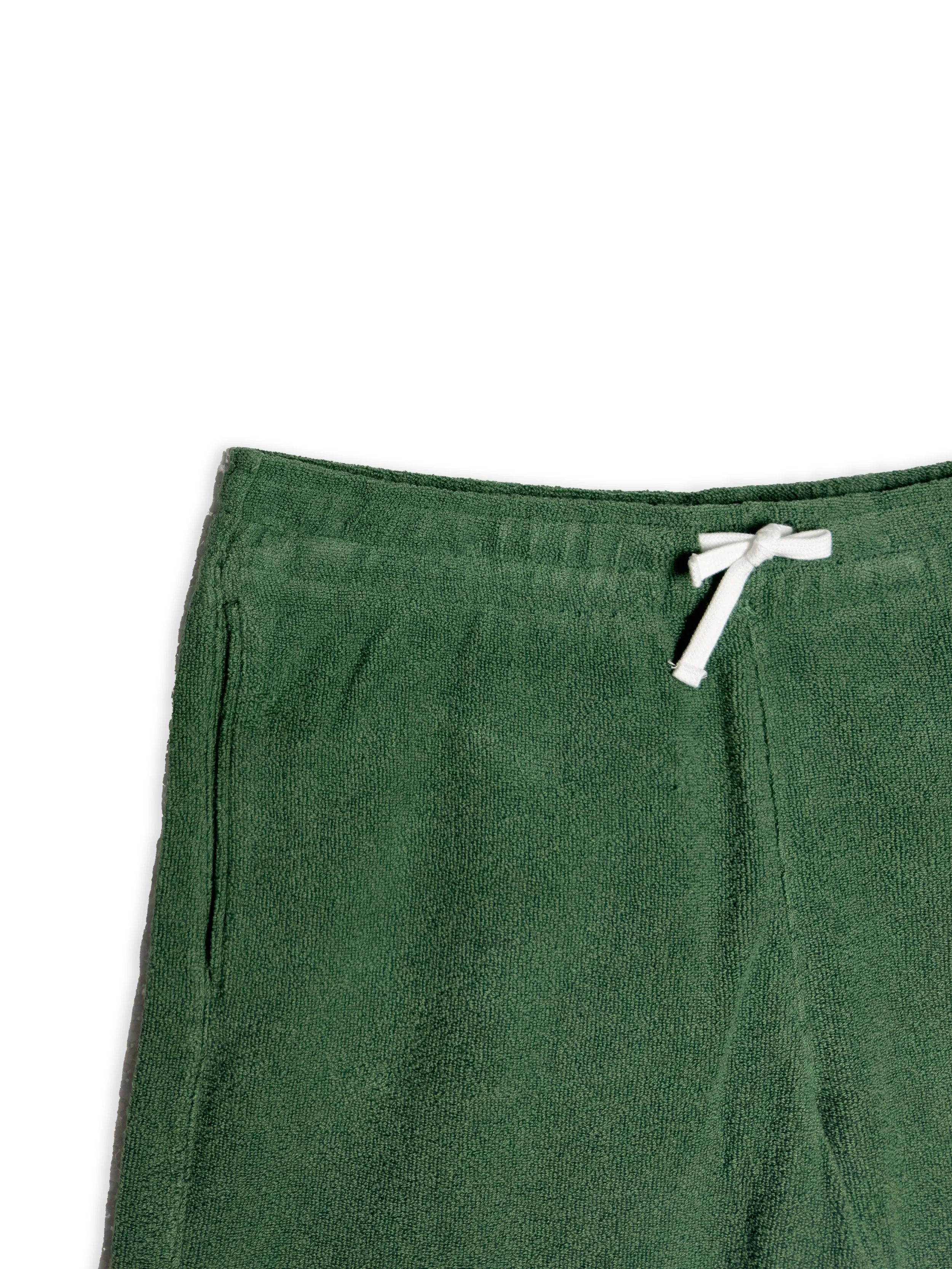 Shorts Armor Lux tinta unita in cotone effetto spugna.