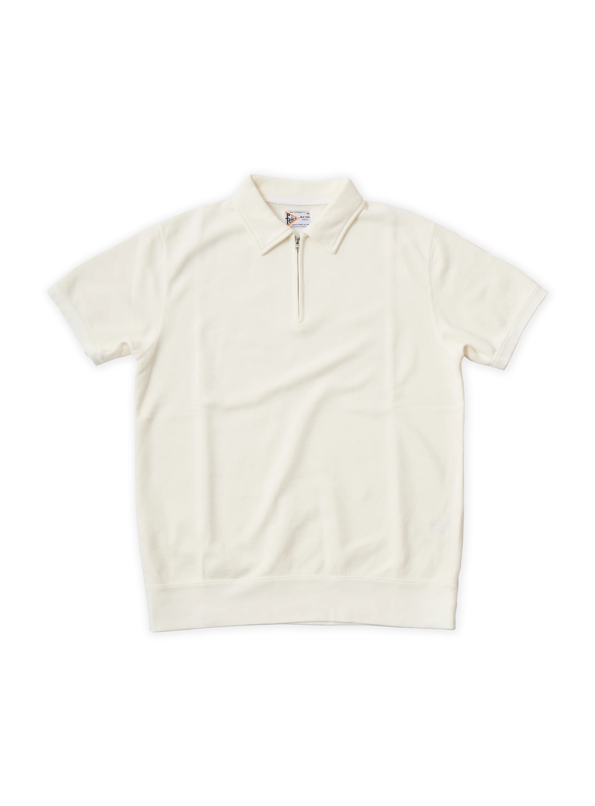 Polo Felco 1920 Nyc mezza manica in leggerissima felpa. Capo di ispirazione Heritage. Made in Japan