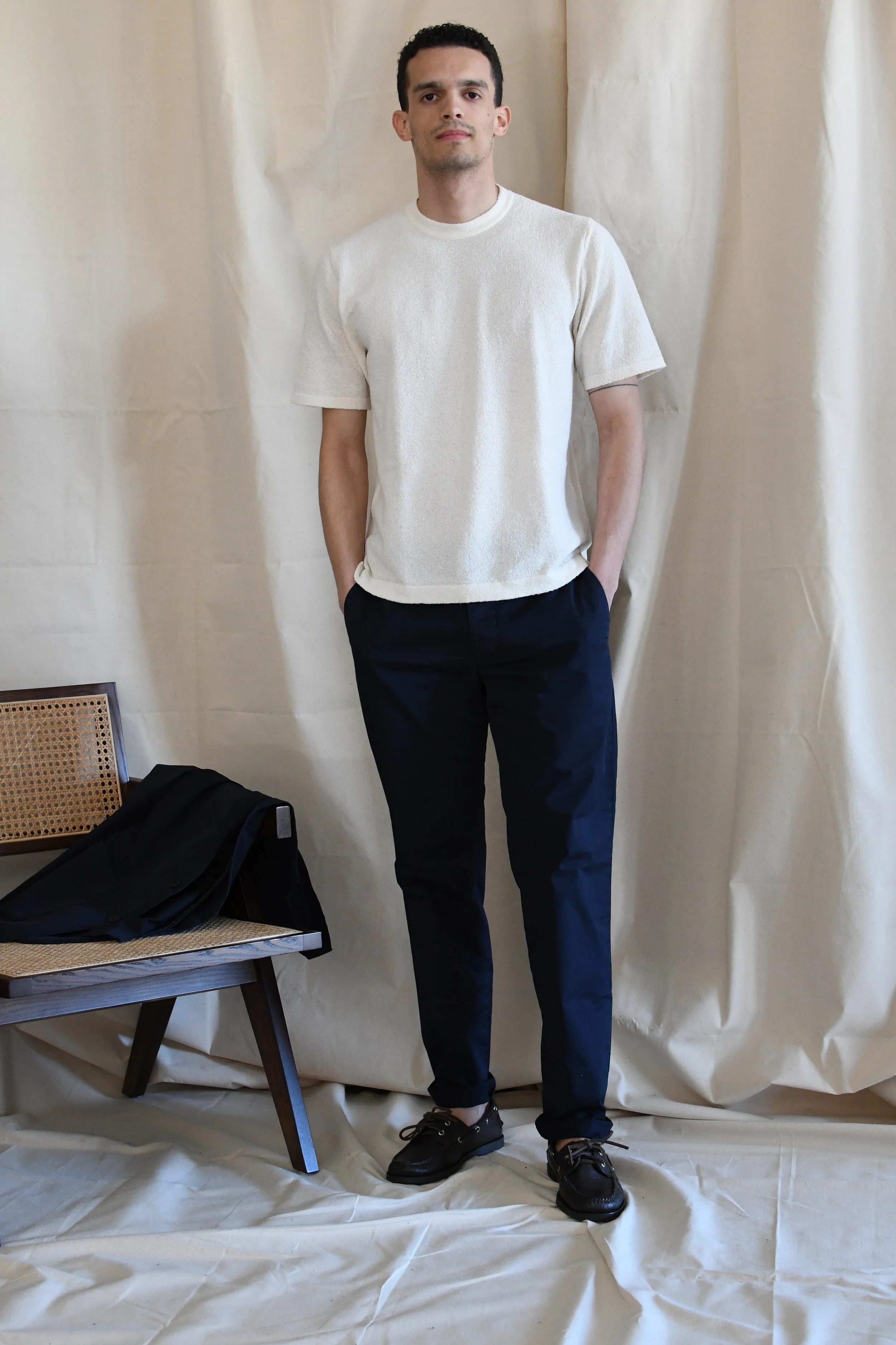 Pantalone Original Vintage Style in cotone tinta unita