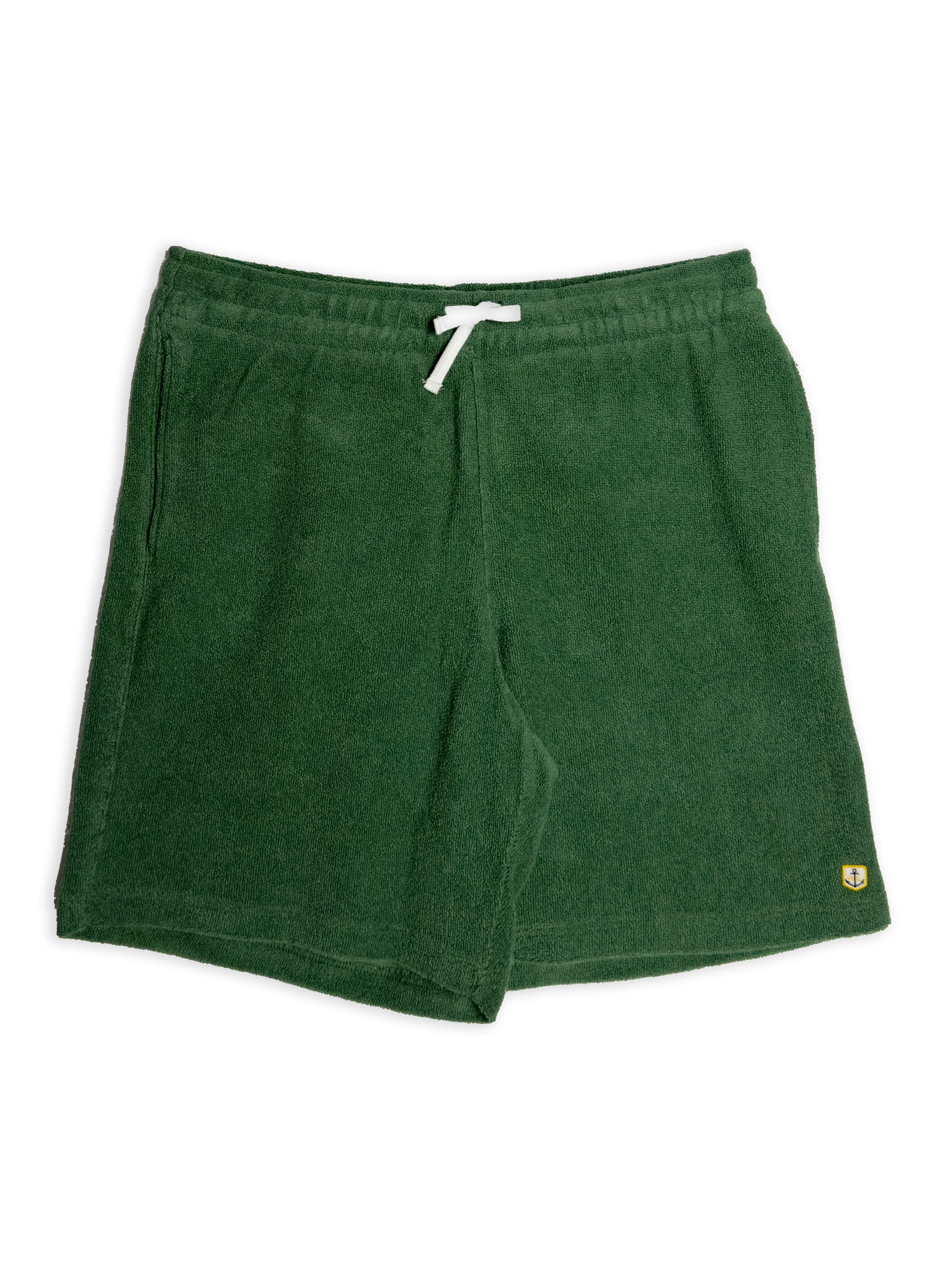 Shorts Armor Lux tinta unita in cotone effetto spugna.