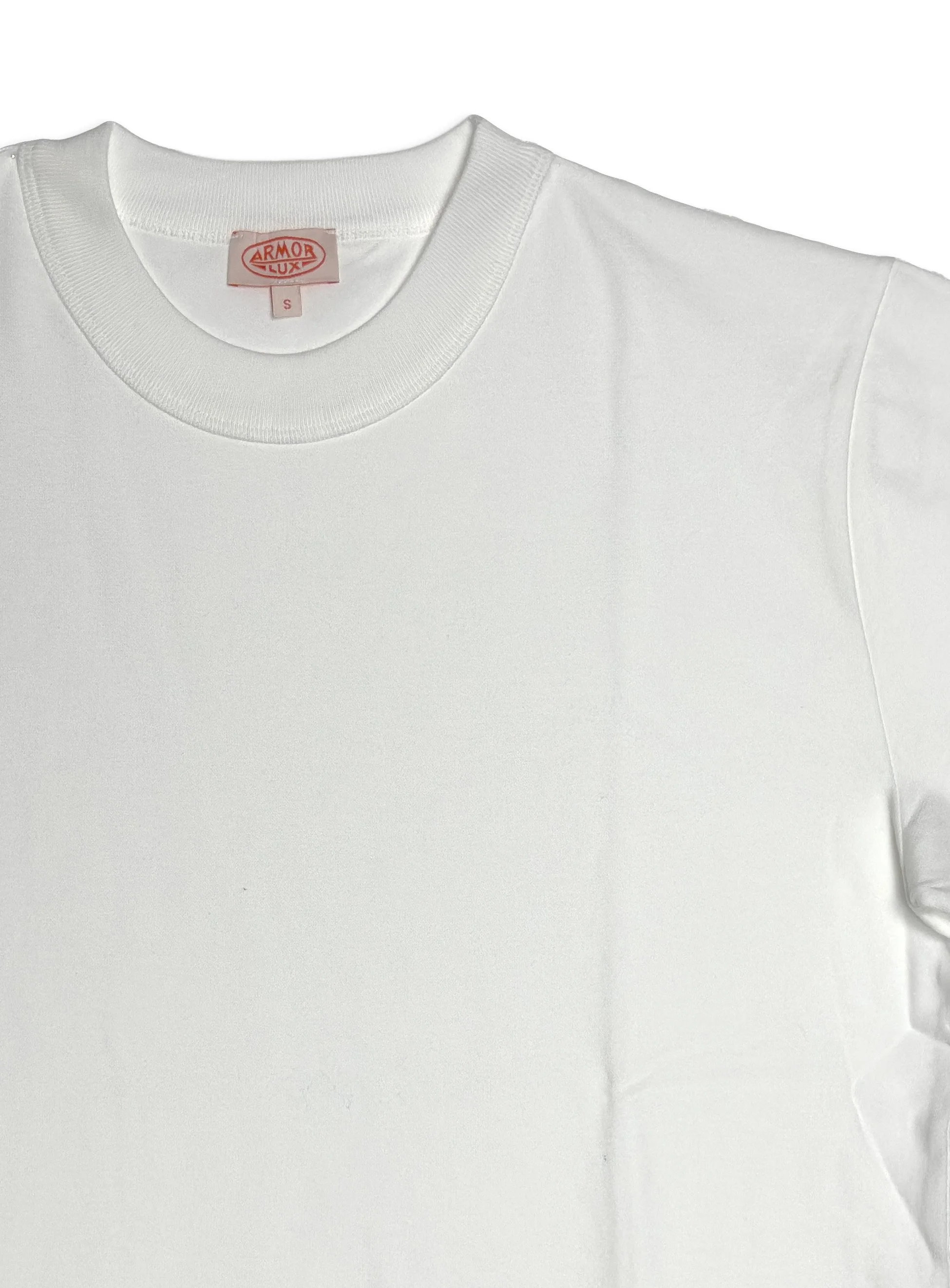 T-shirt Armor Lux girocollo tinta unita in cotone.