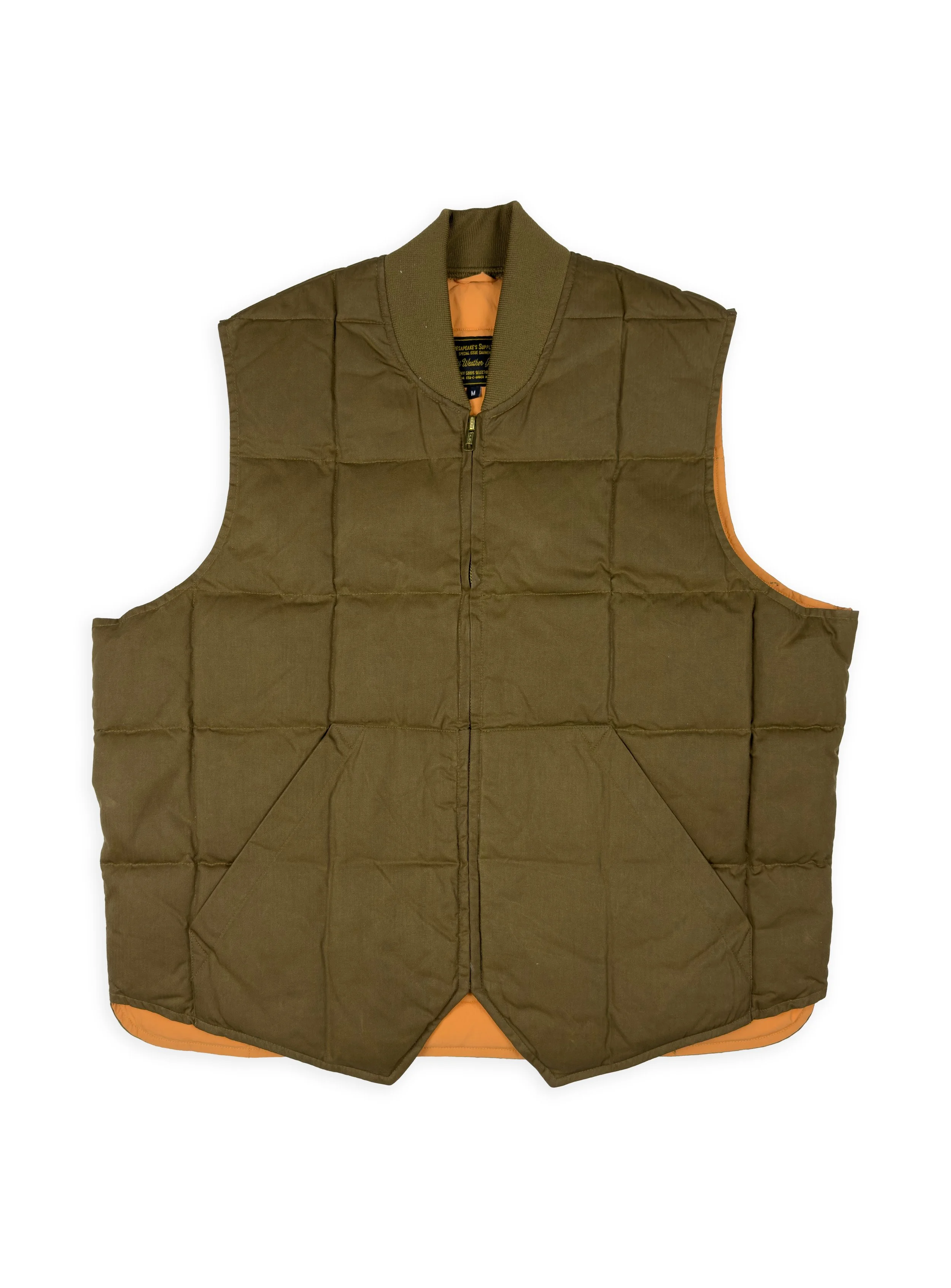 Chesapeake's - Gilet Seattle Down Vest Waxed Khaky