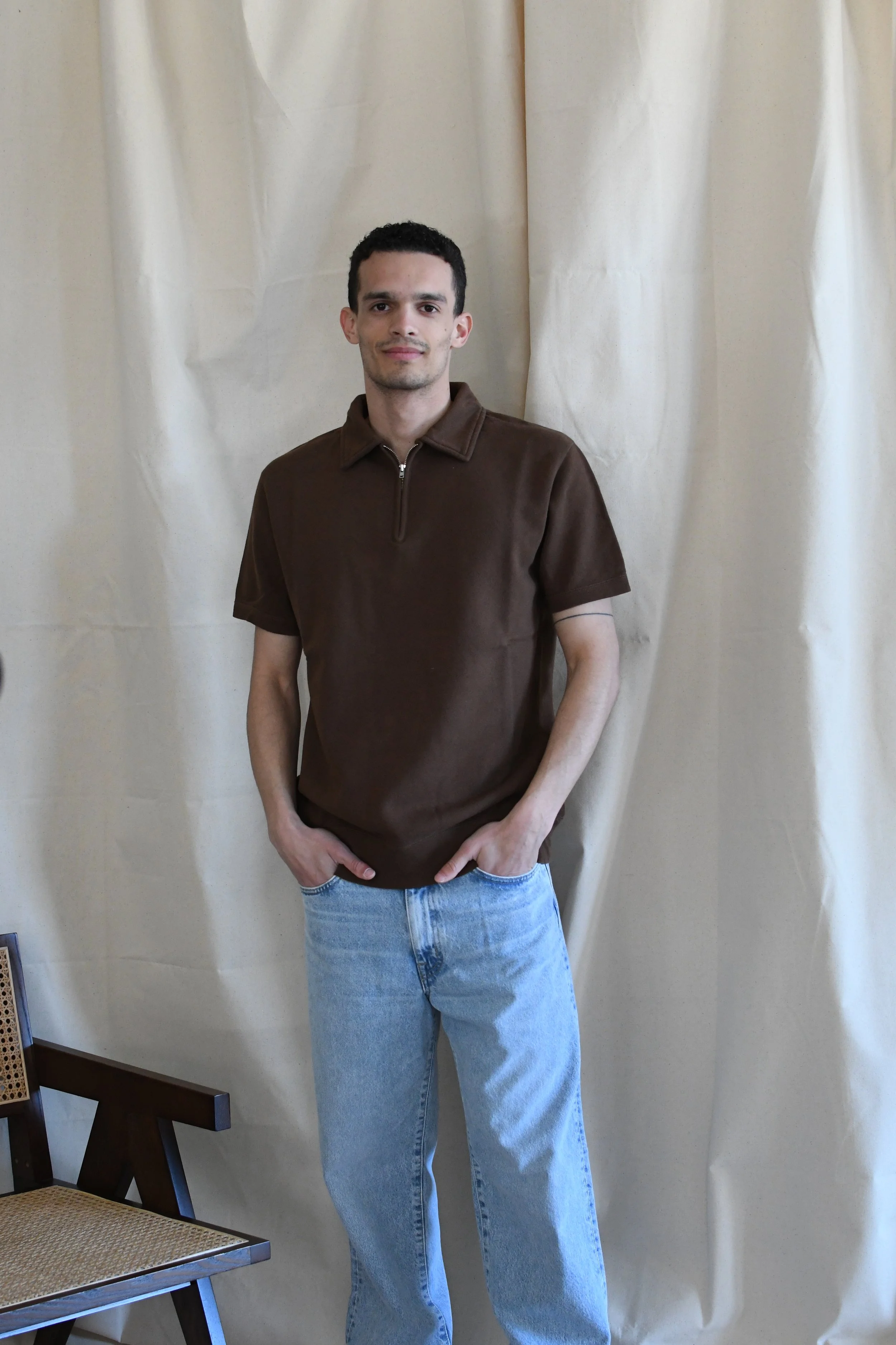 Polo Felco 1920 Nyc mezza manica in leggerissima felpa. Capo di ispirazione Heritage. Made in Japan