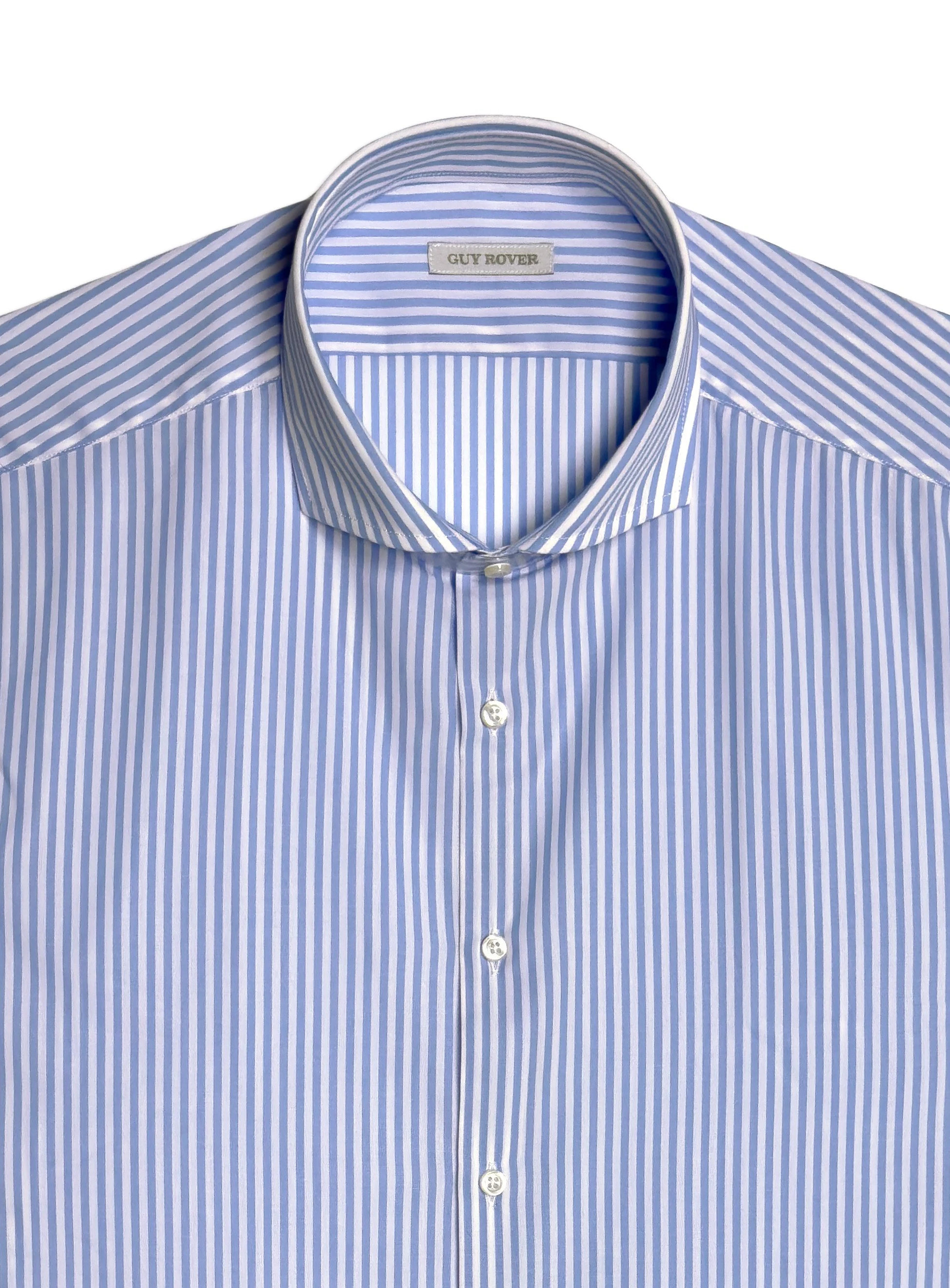 Camicia Guy Rover in morbido cotone fantasia rigato.