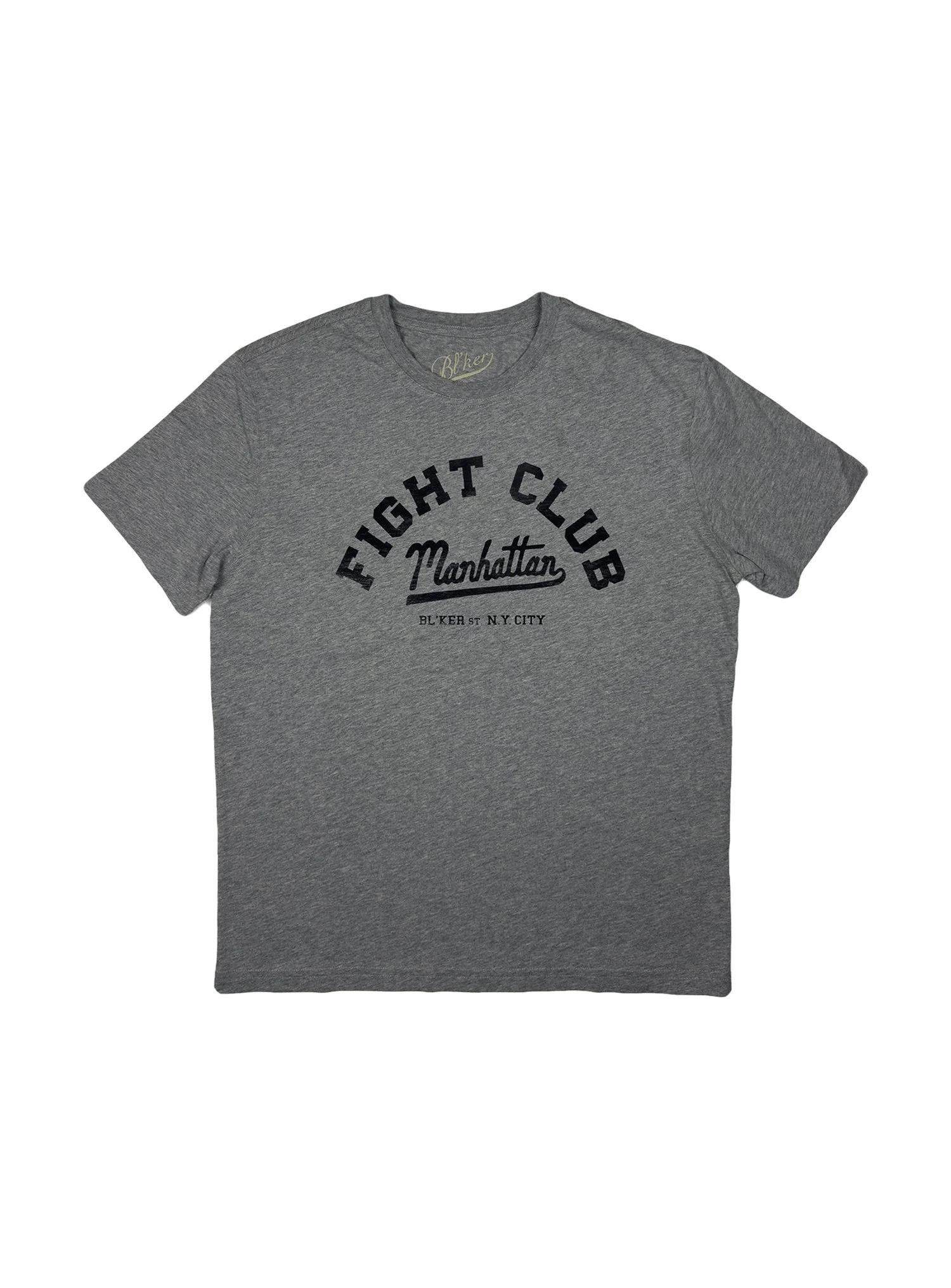 Bl'ker - T-shirt Fight Club Grigio Melange